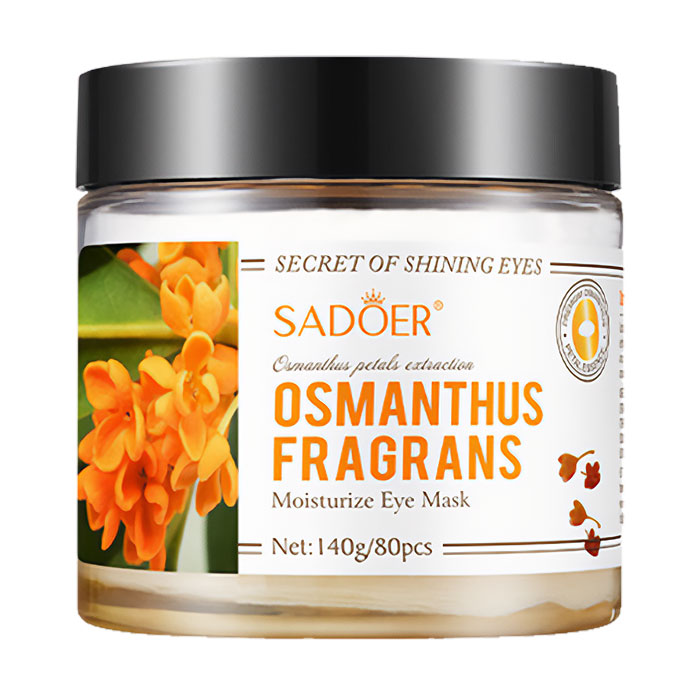 

Патчі для шкіри навколо очей Sadoer Golden Osmanthus Fragrans Moisturize Eye Mask з османтусом, 140 г, 80 шт
