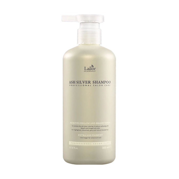 

Зволожувальний відтінковий шампунь La'dor Ash Silver Shampoo для світлого волосся, 300 мл