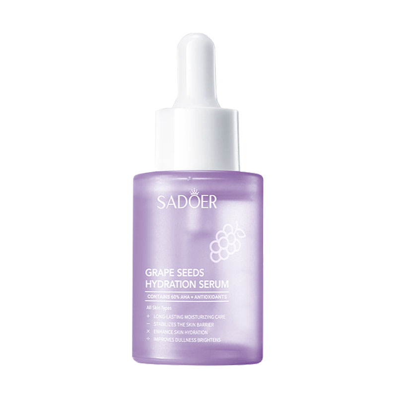 

Зволожувальна сироватка для обличчя Sadoer Grape Seed Hydration Serum з антиоксидантами з виноградних кісточок, 30 мл