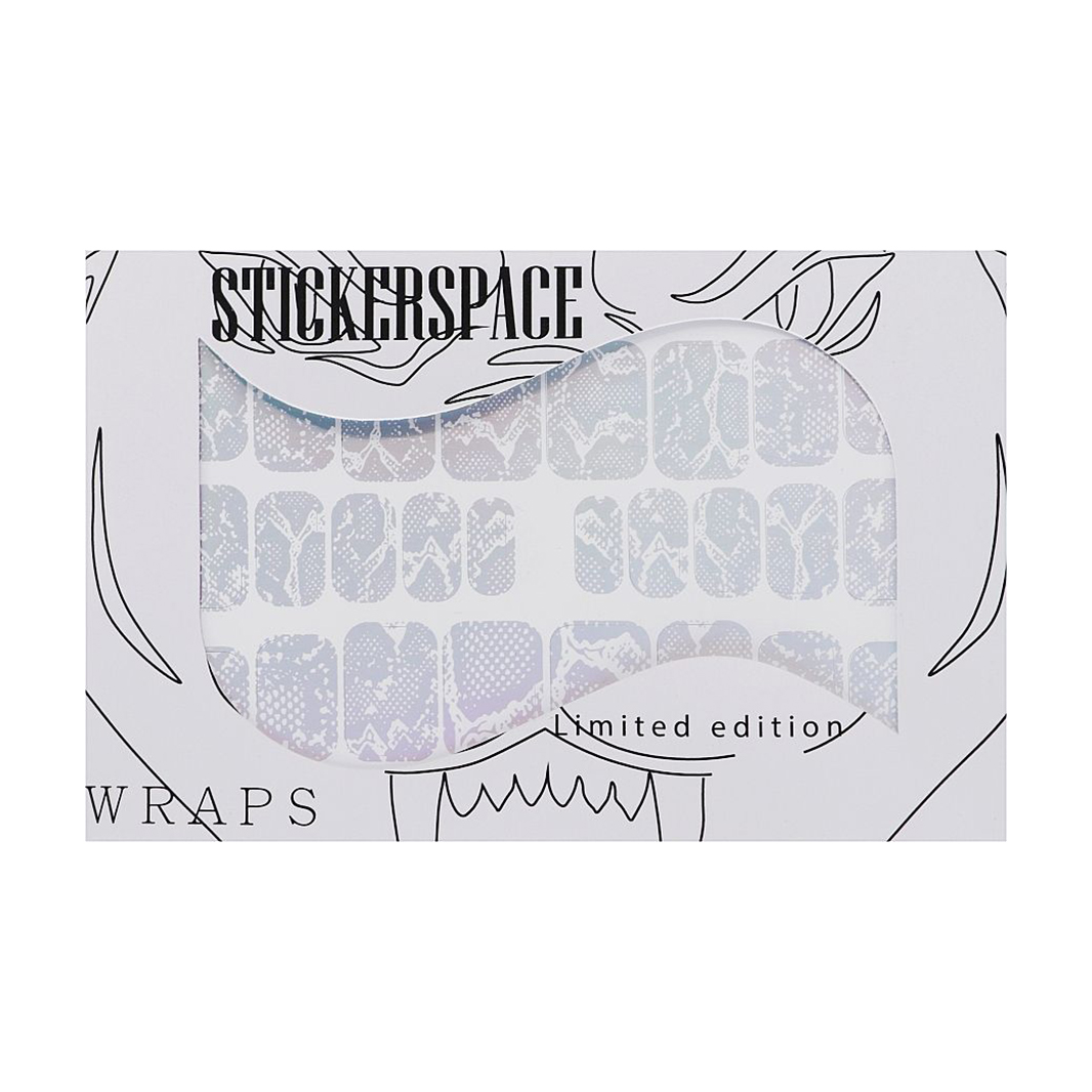 

Наліпки для дизайну нігтів StickersSpace Silver Rainbow (135112)