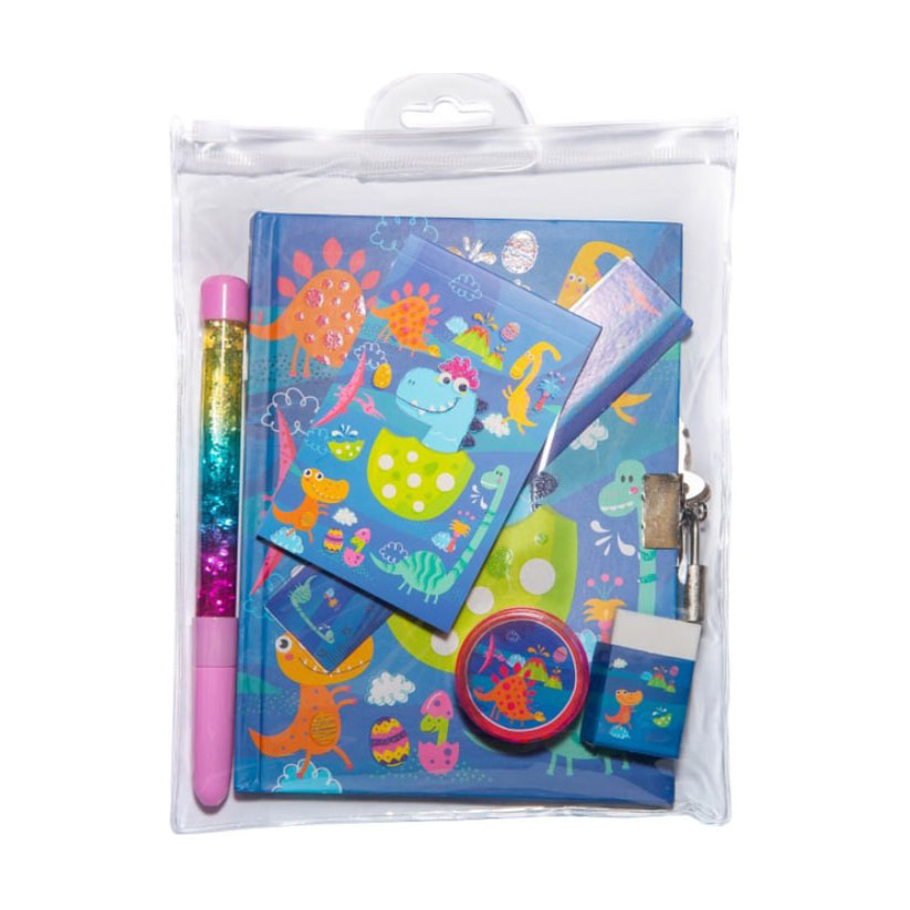 

Подарунковий набір Malevaro Дракончики (блокнот на замочку + блокнот + ручка + гумка + лінійка + стругачка) (P361909-S)