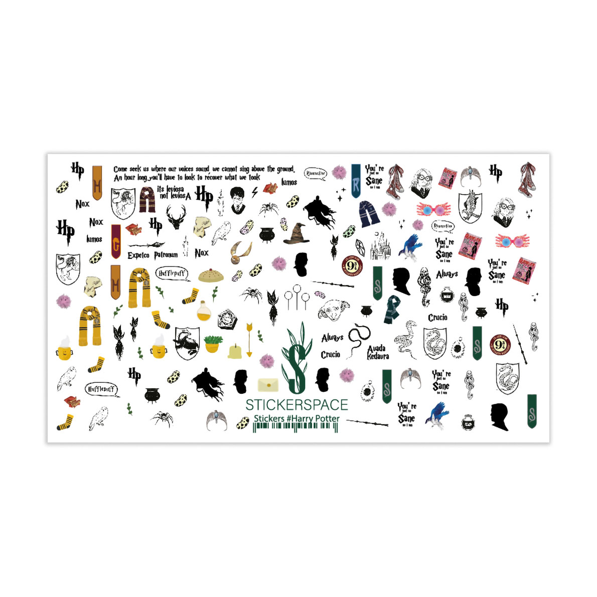 

Уцінка! Наліпки для дизайну нігтів StickersSpace Harry Potter (201012)
