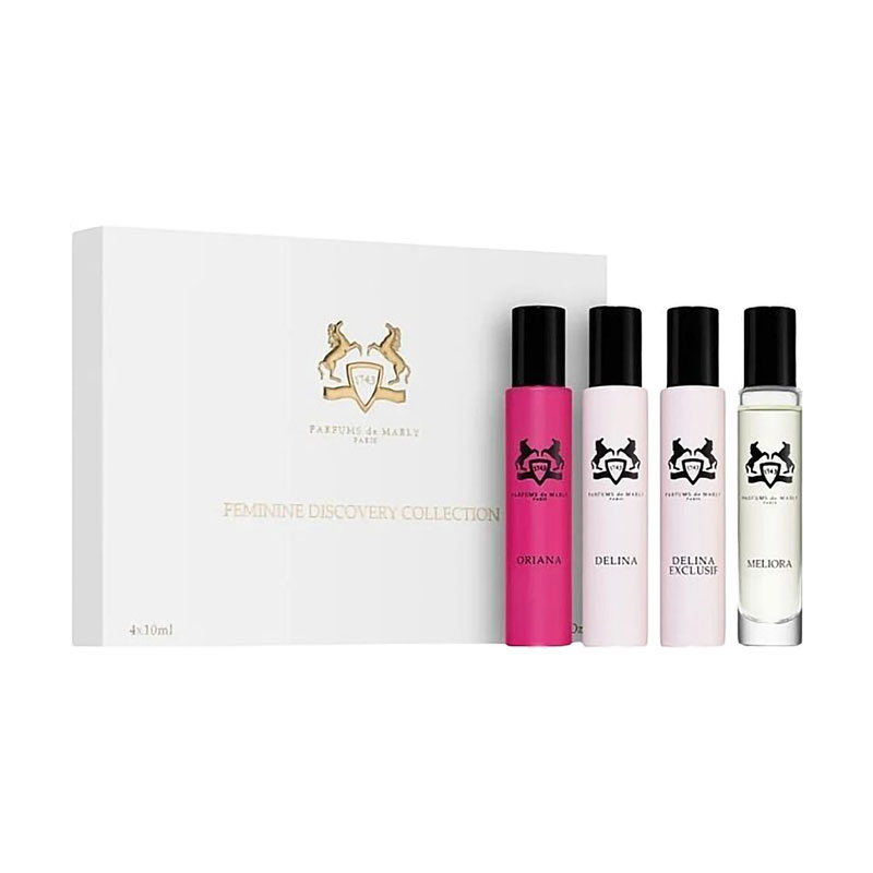 

Парфумований набір жіночий Parfums de Marly Feminine Discovery Collection (Delina, 10 мл + Delina, 10 мл + Oriana, 10 мл + Meliora, 10 мл)
