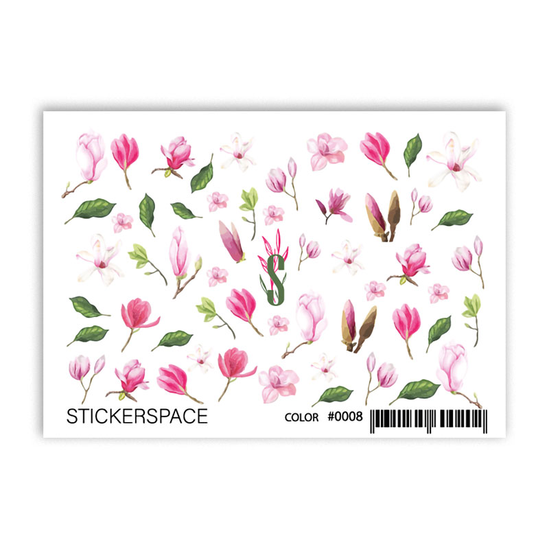 

Наліпки для дизайну нігтів StickersSpace Sliders Color (0008)
