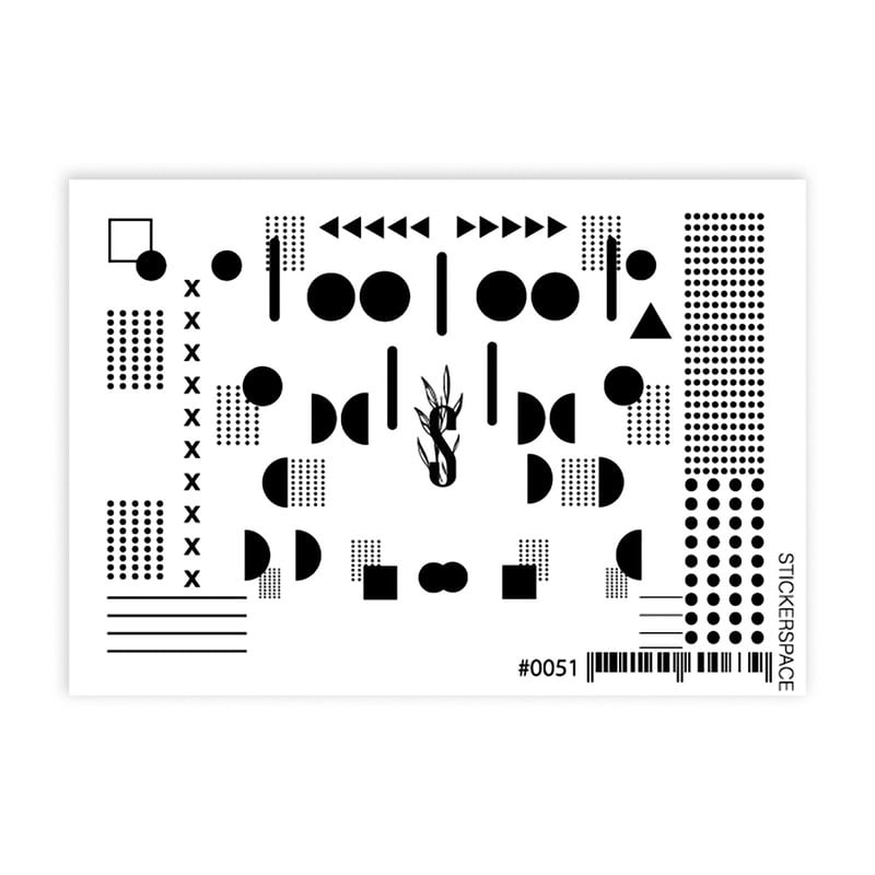 

Наліпки для дизайну нігтів StickersSpace Sliders Color (0051)