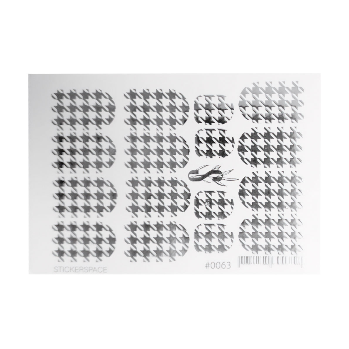 

Наліпки для дизайну нігтів StickersSpace Sliders Foil (0063)
