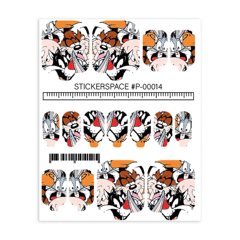 

Наліпки для дизайну нігтів StickersSpace Wraps Pedi (P-00014)