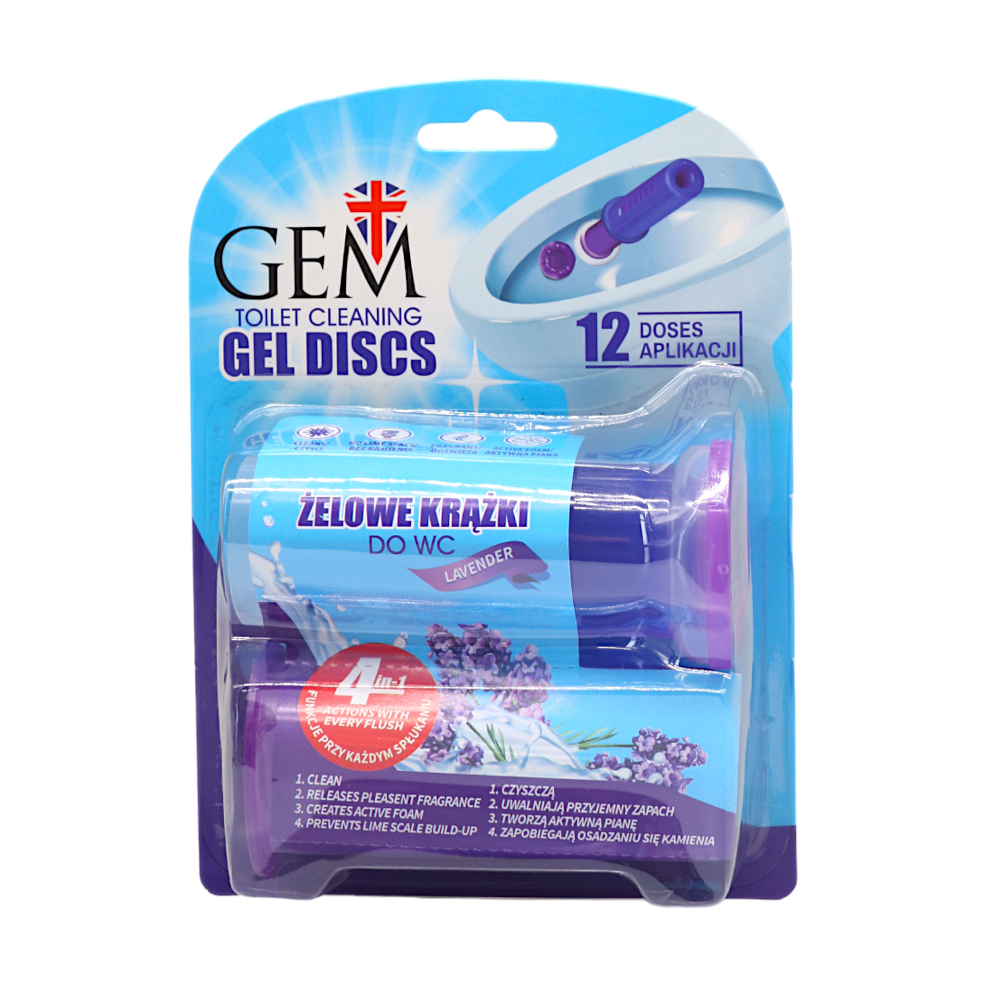 

Гель-стік для унітазу Gem Лаванда XXL, 12 доз, 75 мл
