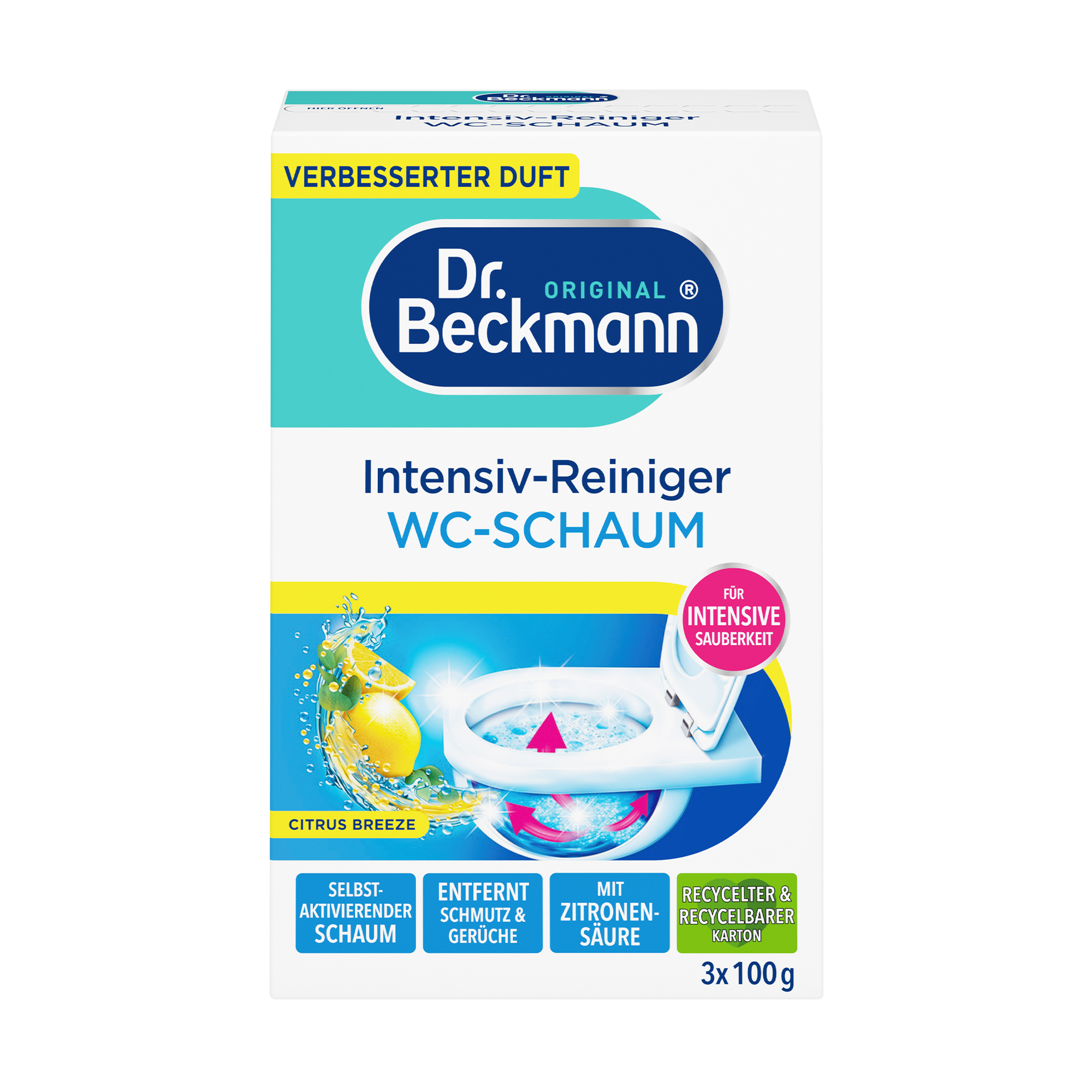 

Очищувач для унітазу Dr. Beckmann, 3*100 г