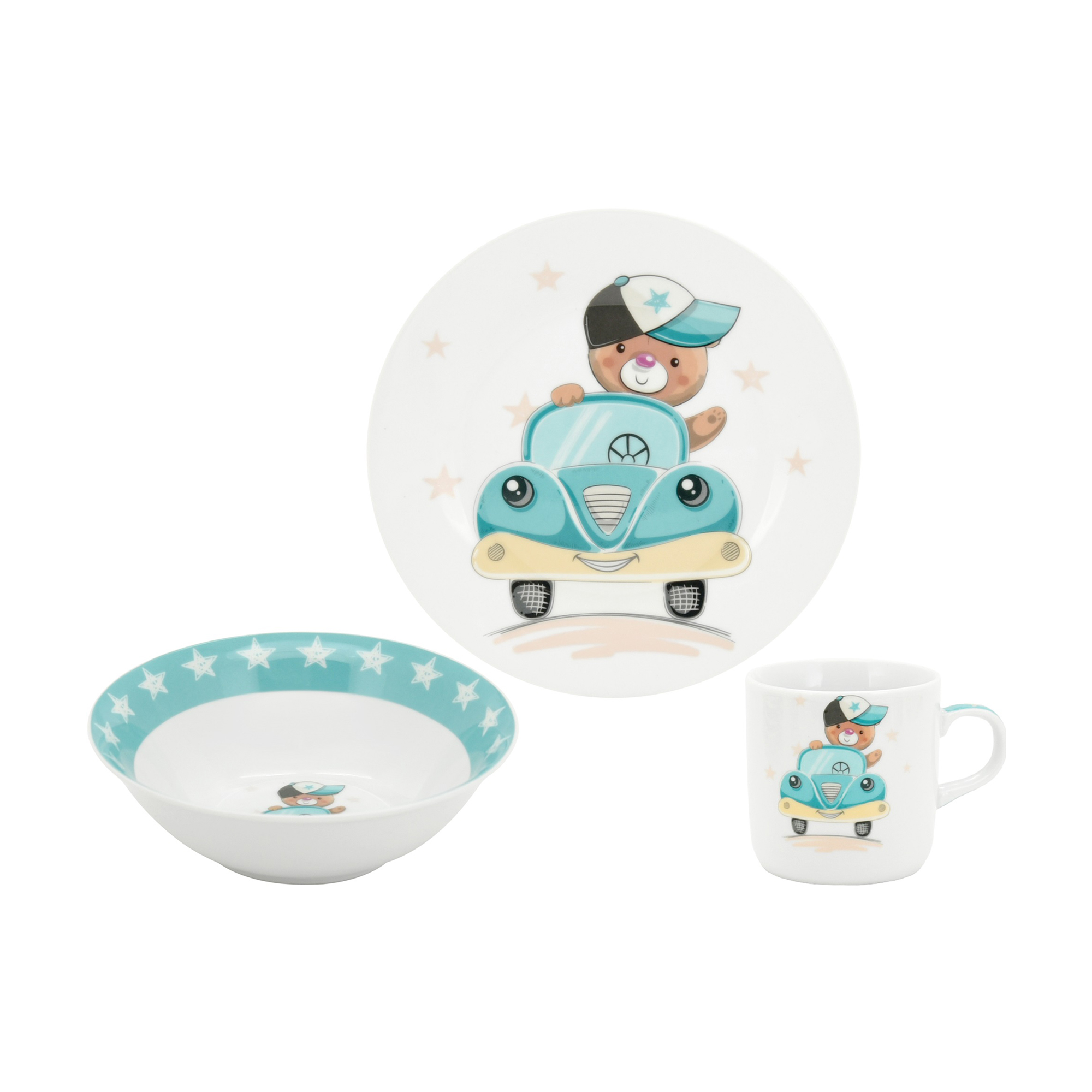 

Уцінка! Набір дитячого посуду Limited Edition Little Driver (чашка, 230 мл + тарілка обідня, 18 см + тарілка супова, 15 см) (C672)