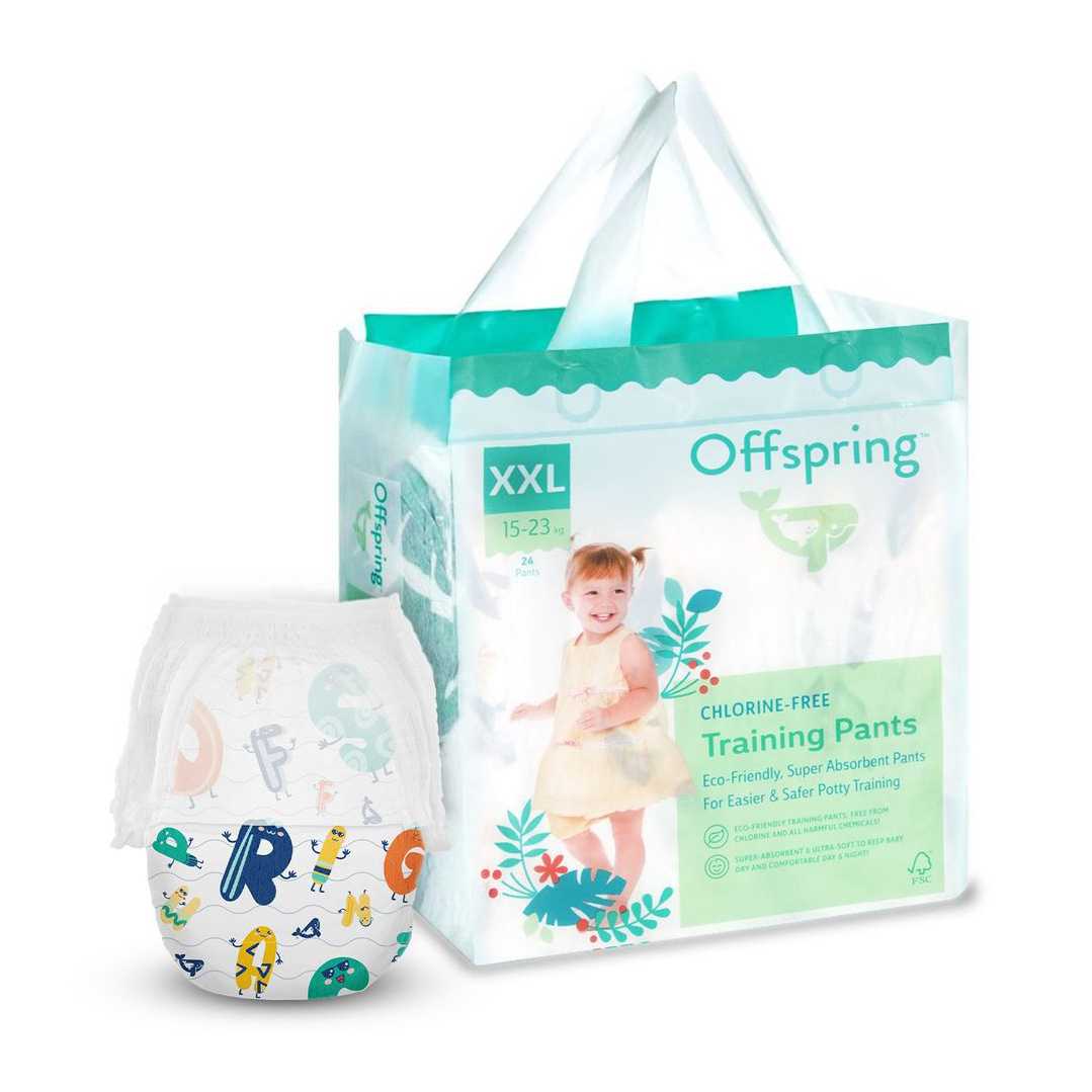 

Підгузки-трусики Offspring ABC Dance, розмір XXL (15-23 кг), 24 шт