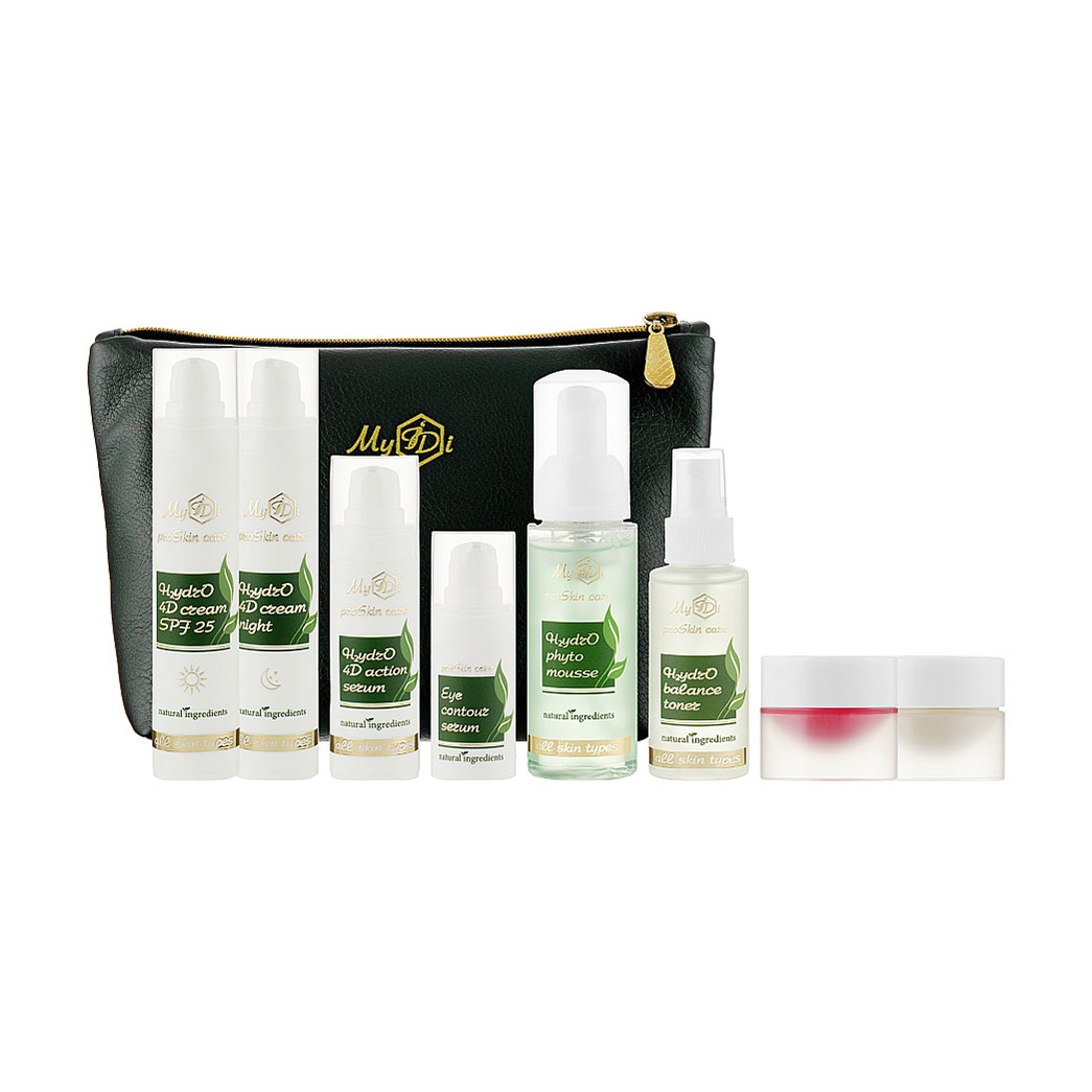 

Уцінка! Набір щоденного догляду для обличчя MyIDi Beauty H2ydrO Kit для сухої та нормальної шкіри, 9 предметів
