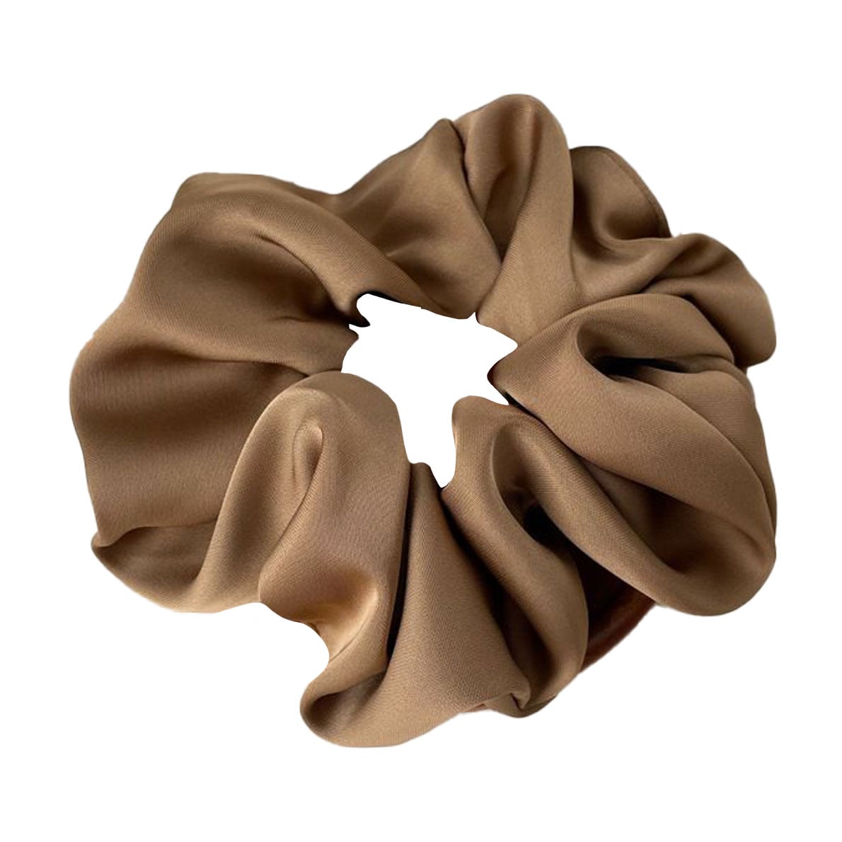 

Резинка для волосся сатинова, мокко, 12 см