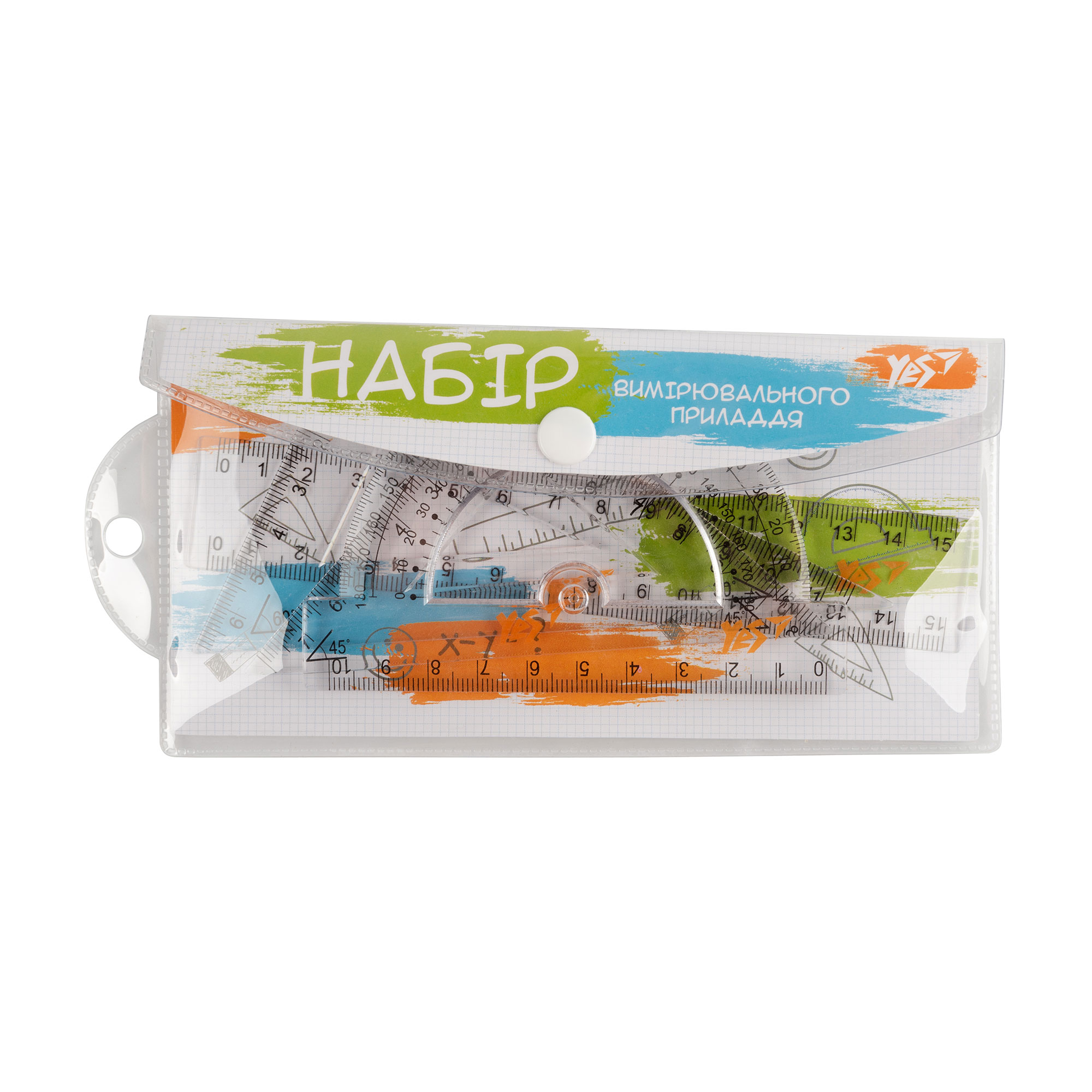 

Набір лінійок YES 15 см, різнокольоровий, 4 шт