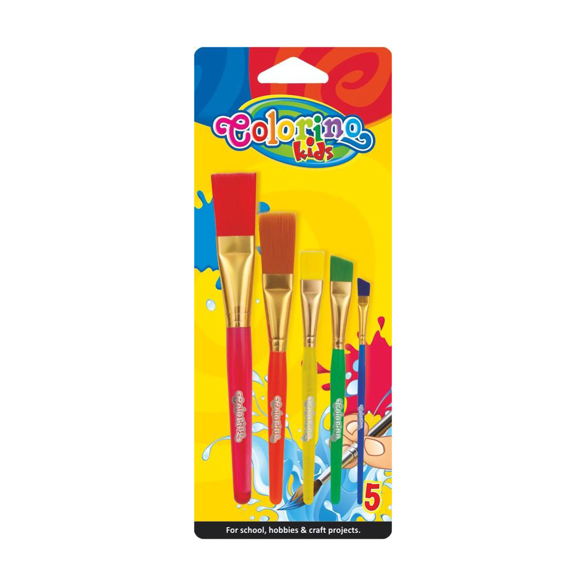 

Набір акрилових пензлів для малювання Colorino Kids Jumbo, 5 шт (39062PTR)