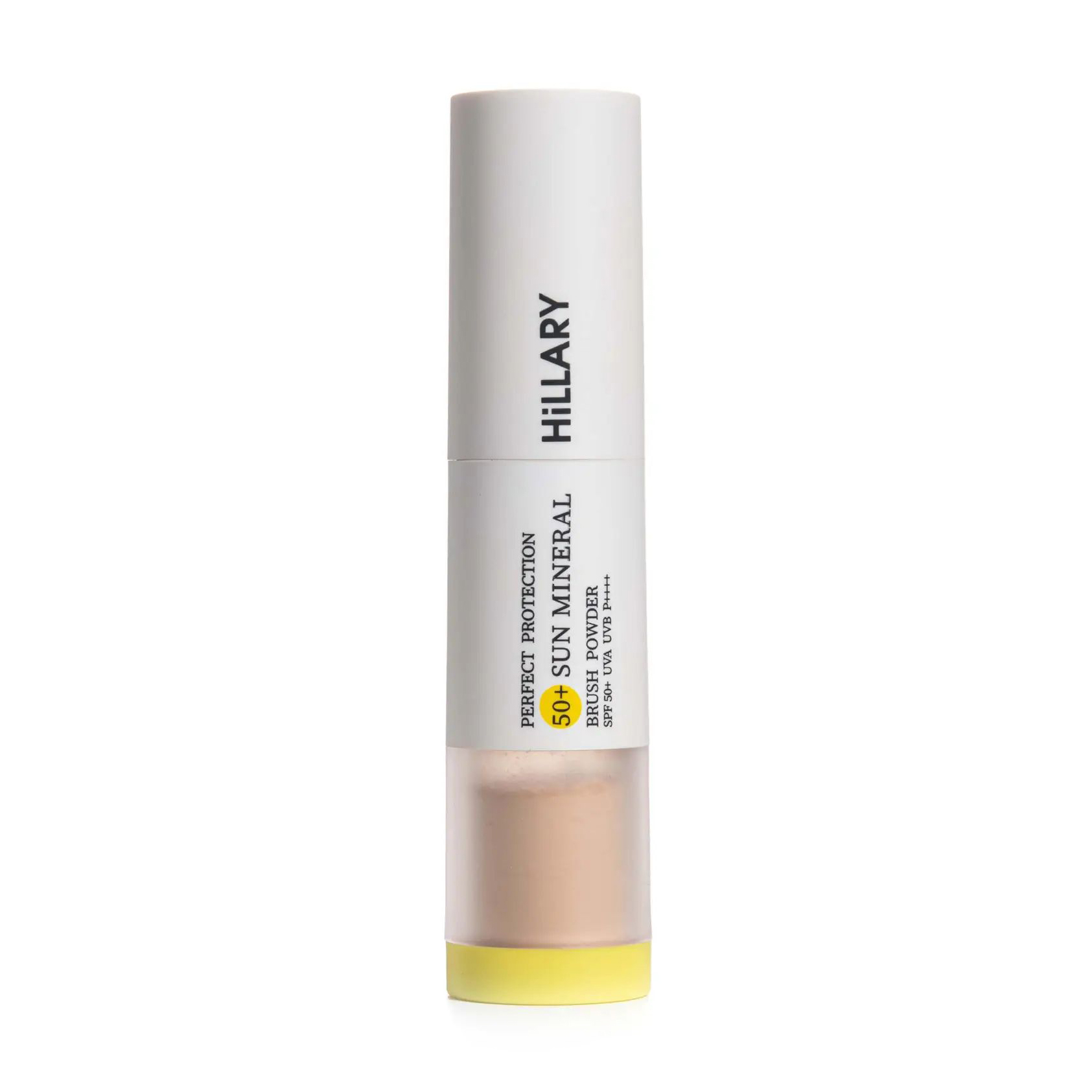 

Сонцезахисна мінеральна пудра для обличчя Hillary Perfect Protection Sun Mineral Brush Powder, SPF 50+, натуральна бежева, 4 г