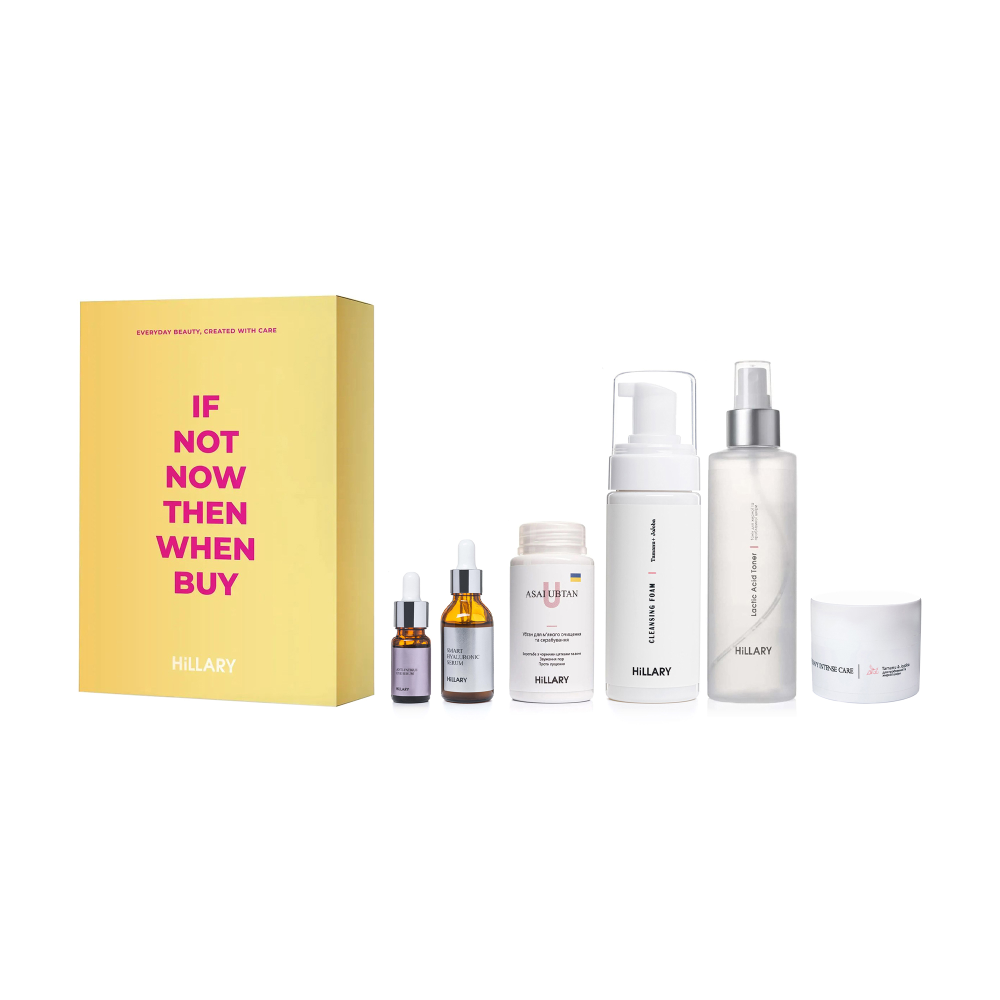 

Набір щоденного догляду для обличчя Hillary Perfect 6 для жирної та проблемної шкіри, 6 предметів