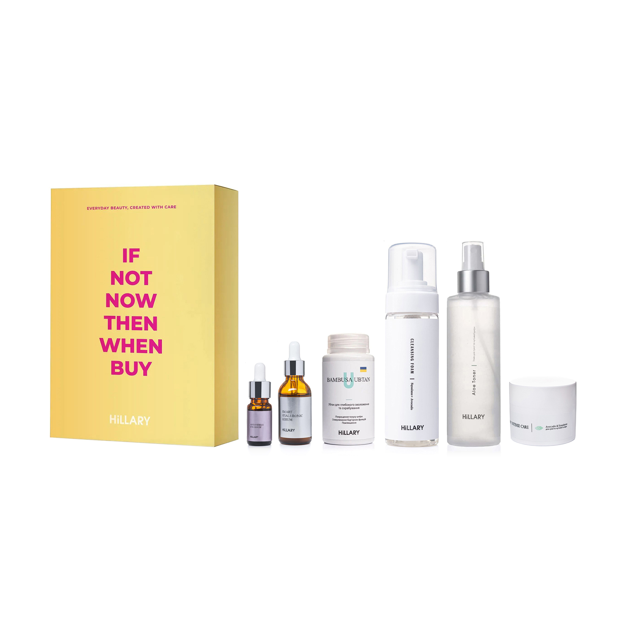 

Набір щоденного догляду для обличчя Hillary Perfect 6 для нормальної та комбінованої шкіри, 6 предметів