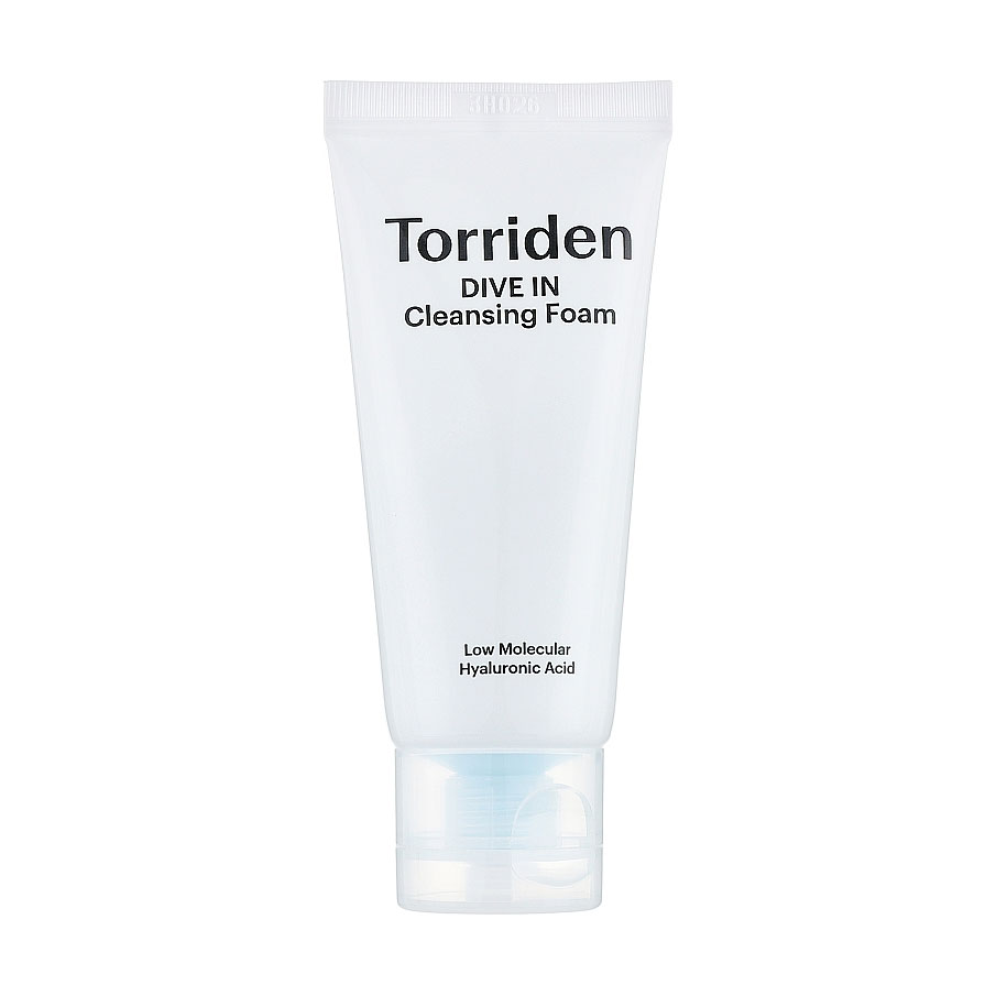 

Очищувальна піна для обличчя Torriden Dive In Low Molecular Hyaluronic Acid Cleansing Foam з гіалуроновою кислотою, 30 мл