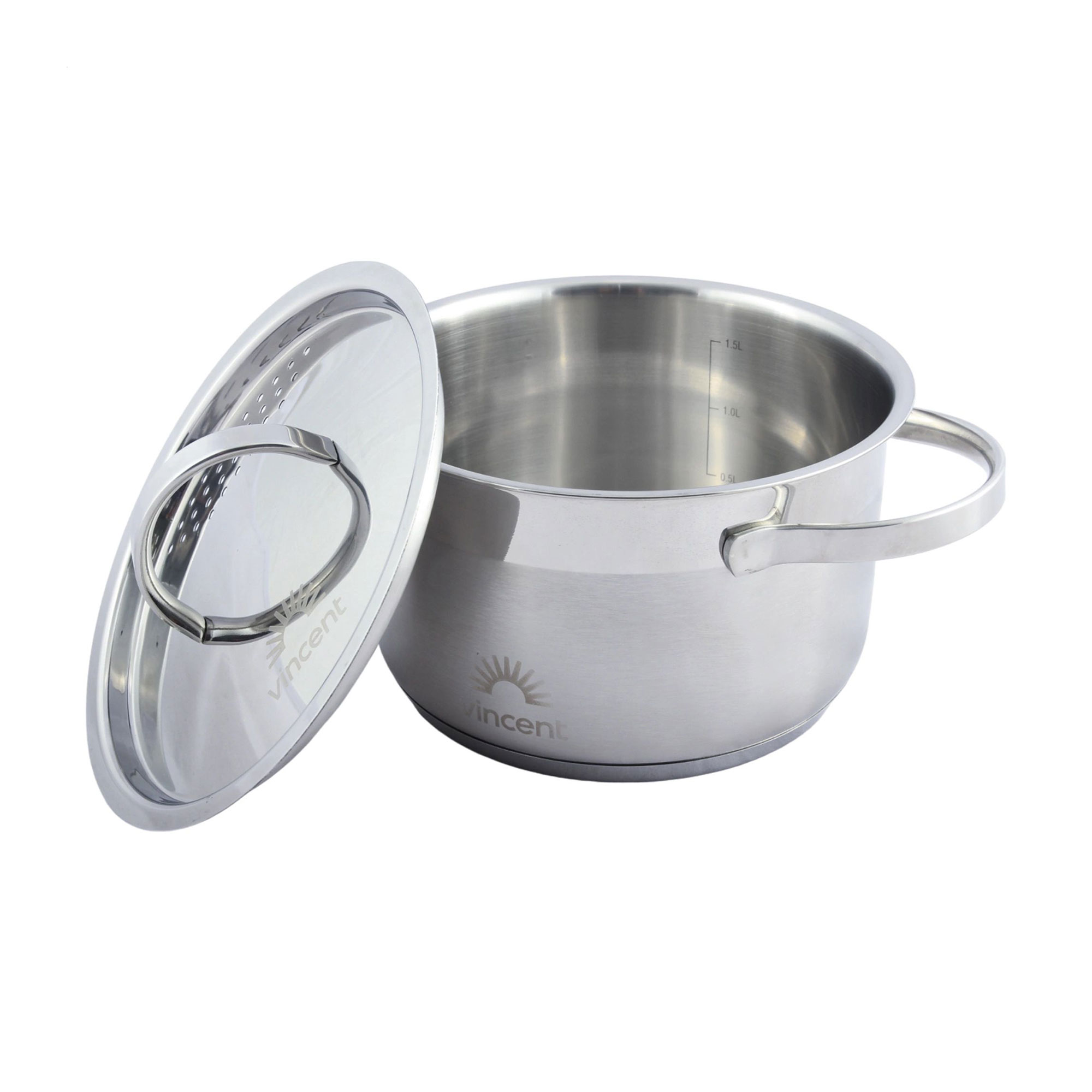 

Каструля Vincent з кришкою, діаметр 16 см, 1.7 л (VC-3185-16)