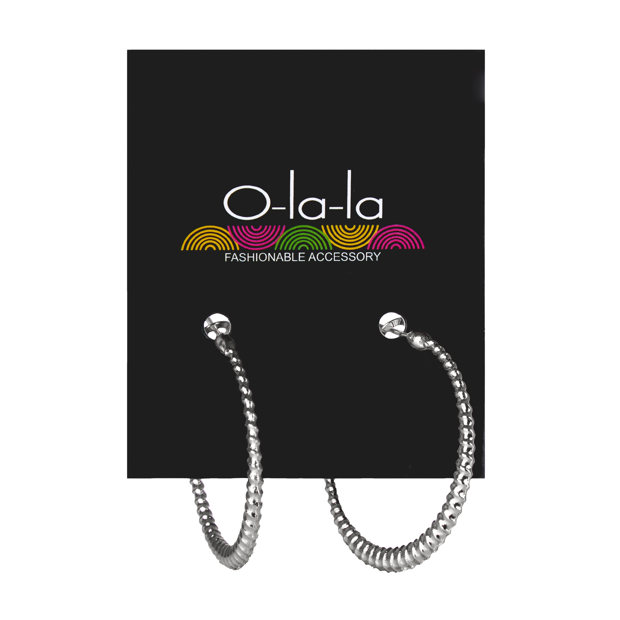 

Сережки O-la-la срібло, 1 пара (UK02)