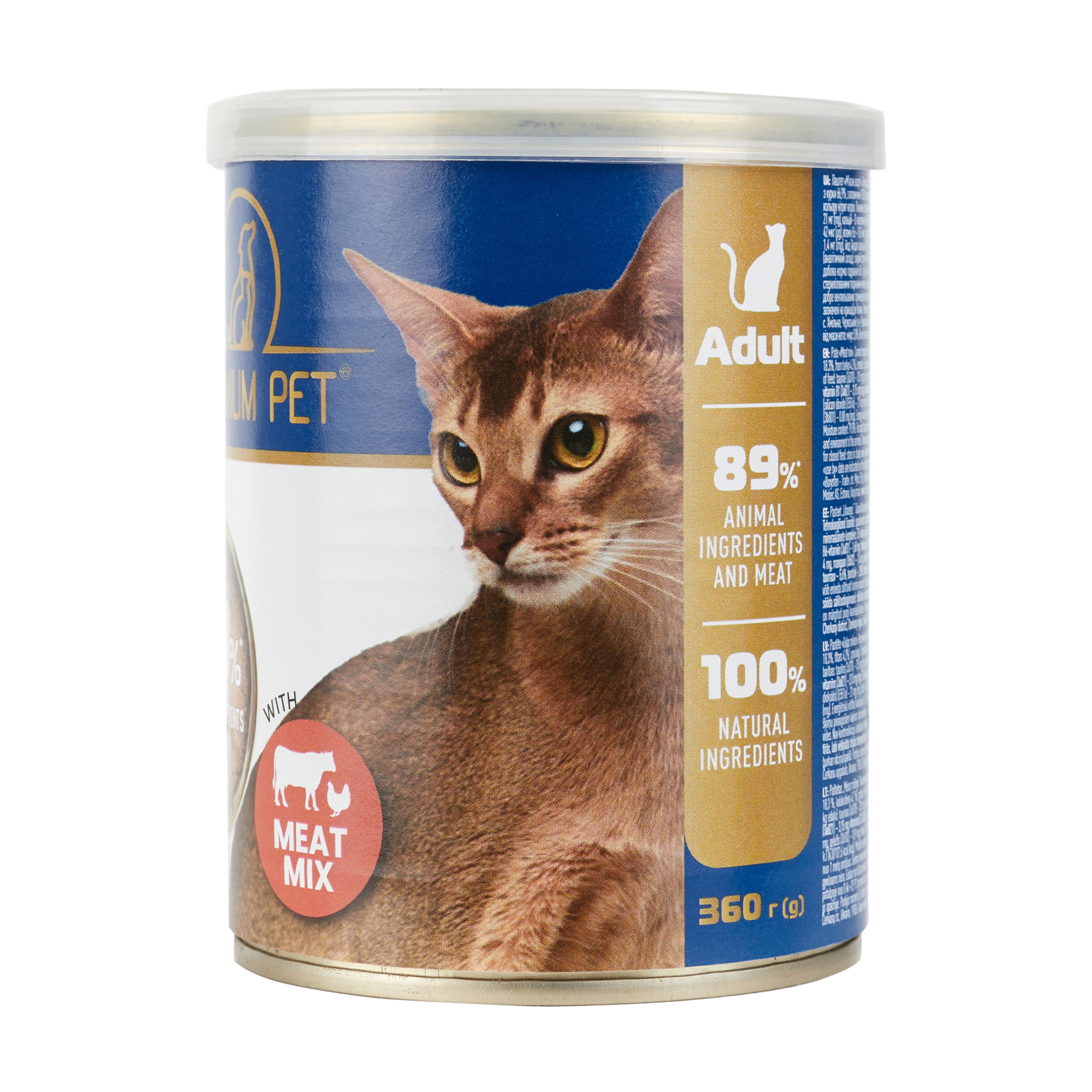 

Паштет для дорослих котів Premium Pet М'ясне асорті, 360 г