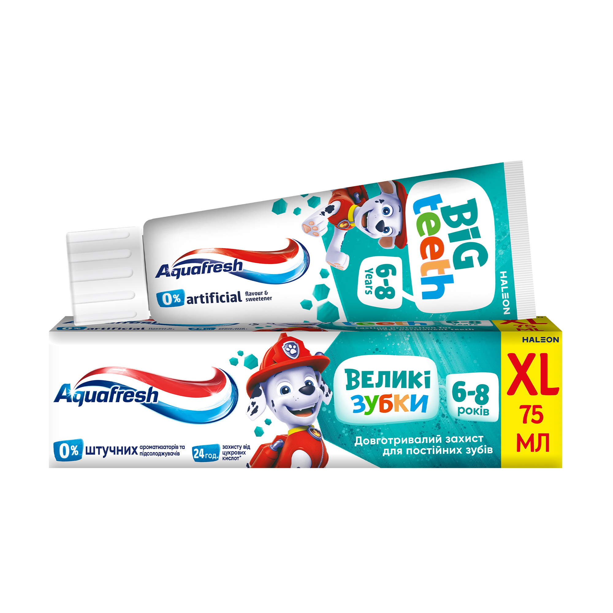 

Уцінка! Дитяча зубна паста Aquafresh Мої великі зубки, 6-8 років, 75 мл