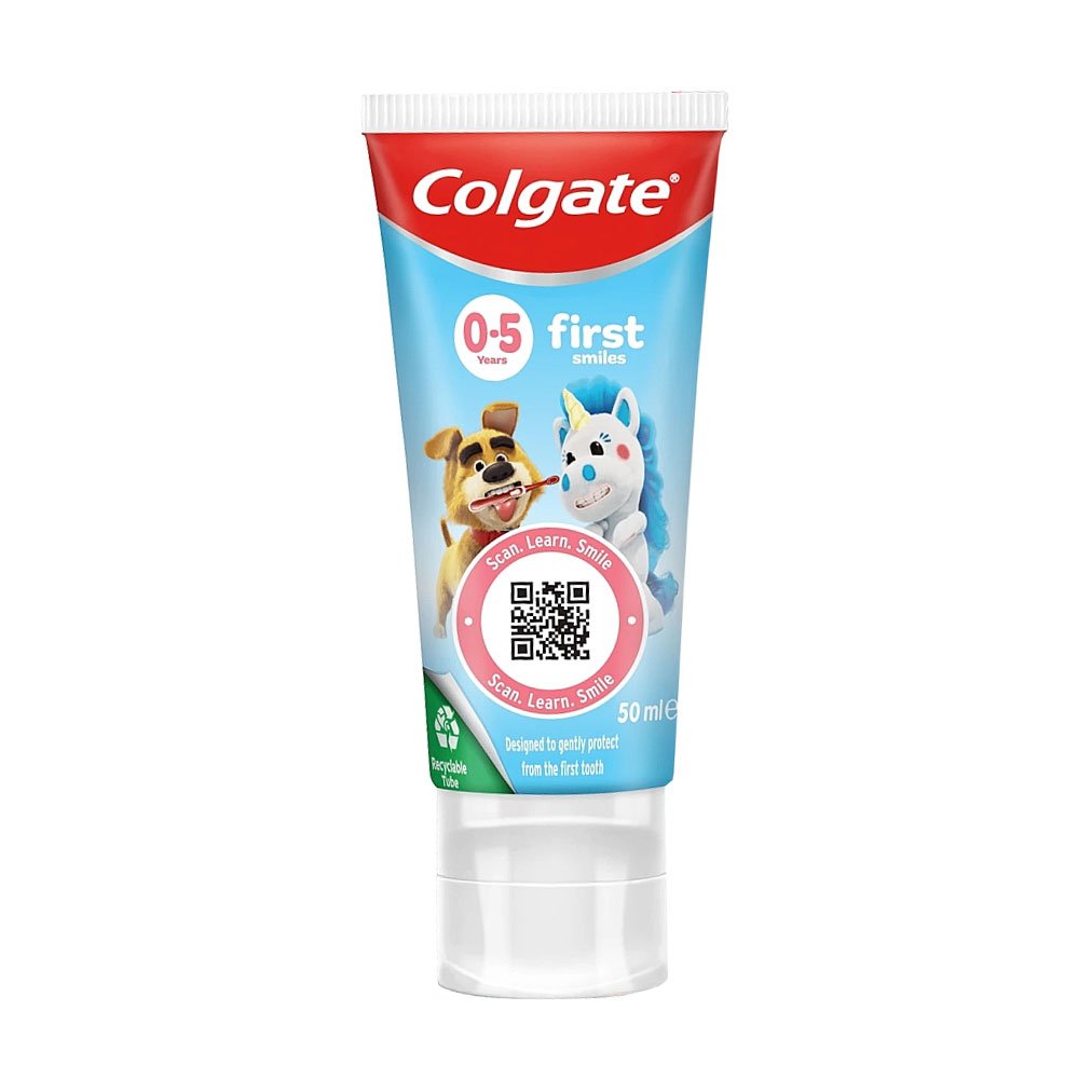 

Дитяча зубна паста Colgate Kids First Smiles від 0 до 5 років, 50 мл