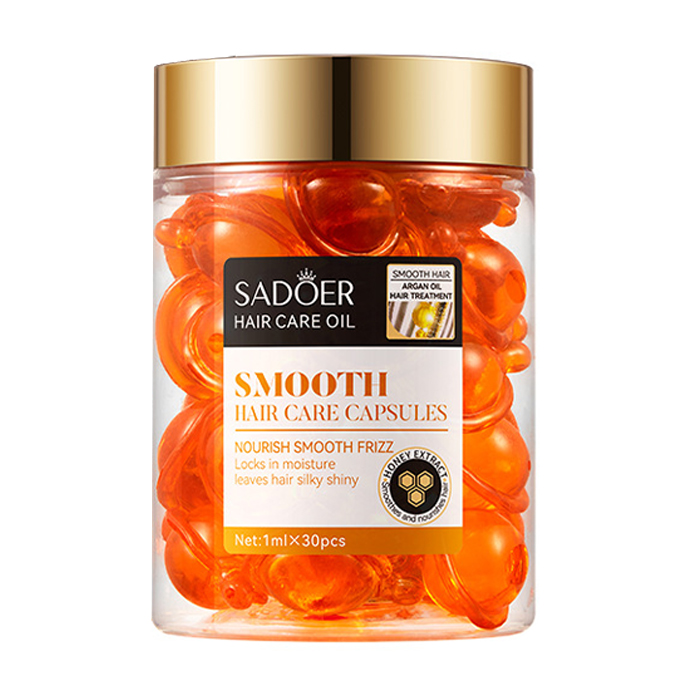 

Капсули для гладкості волосся Sadoer Argan Oil Honey Smooth Hair Care Capsules з аргановою олією та медом, 30*1 мл