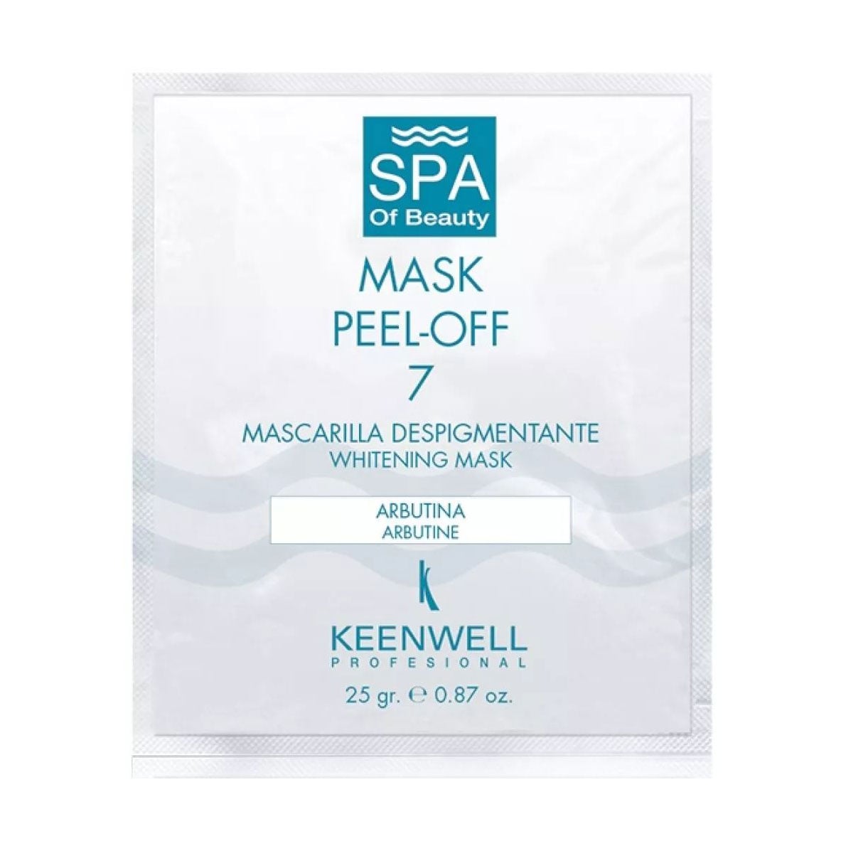 

Уцінка! Депігментувальна СПА-маска 7 для обличчя Keenwell Spa Of Beauty Peel Off Face Mask, 25 г