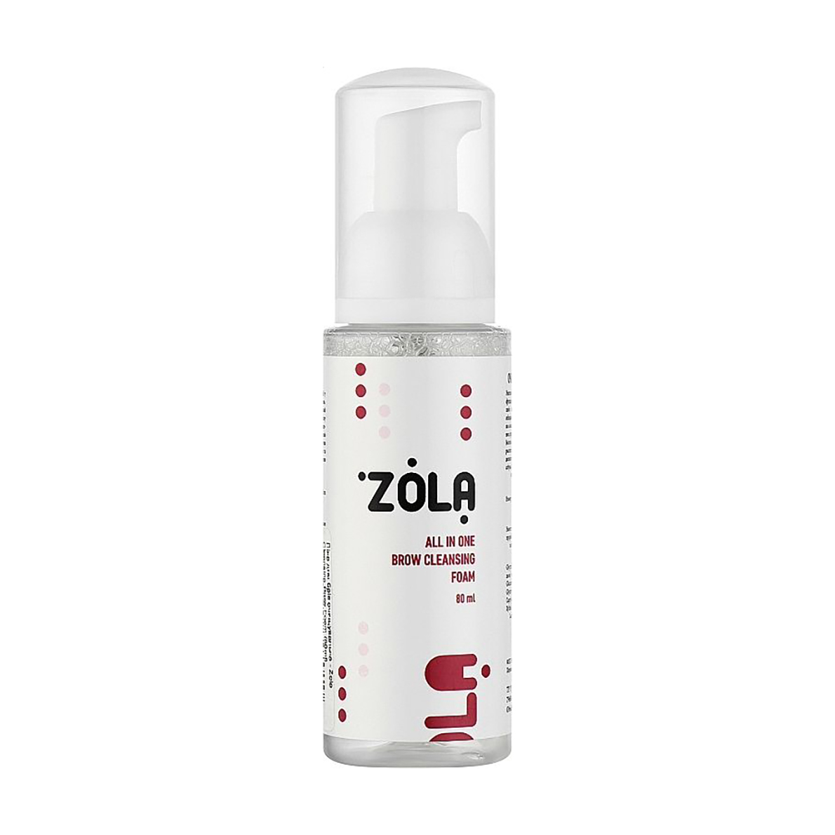 

Пінка-шампунь для брів Zola All in One Brow Cleansing Foam, 80 мл