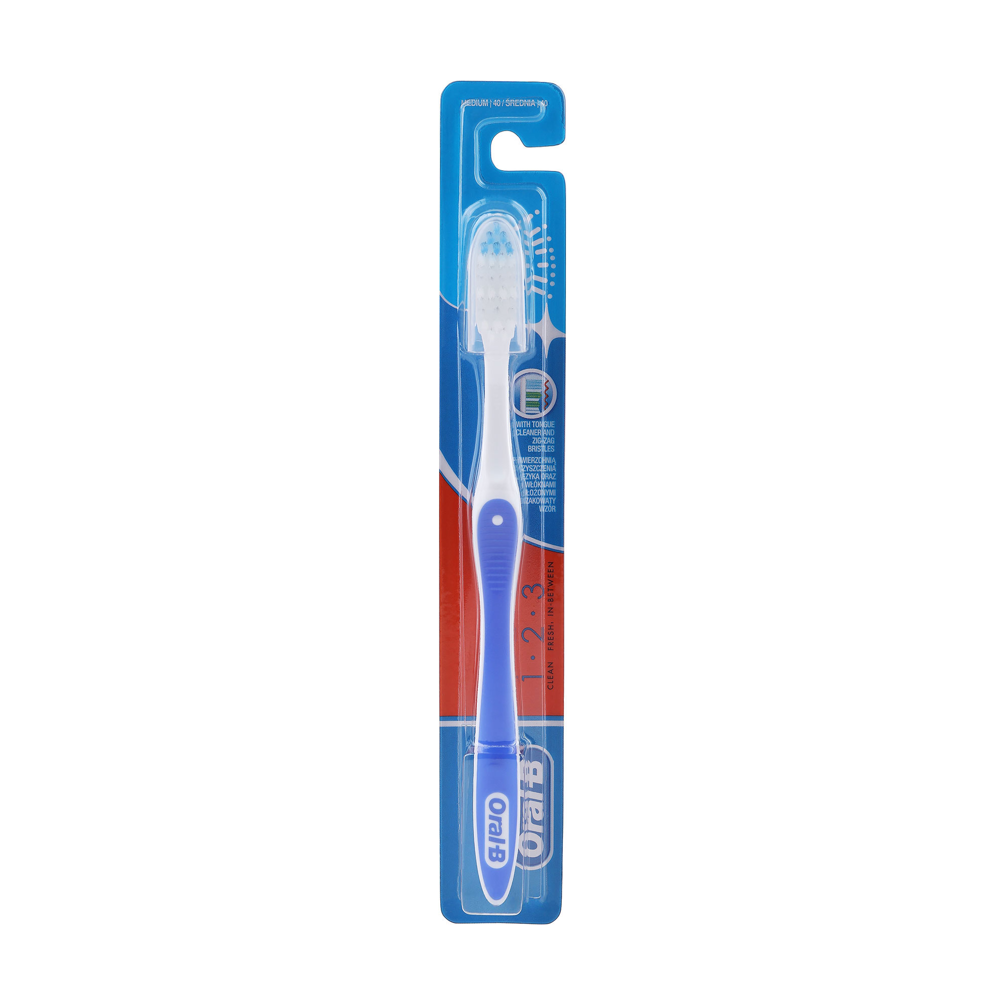 

Зубна щітка Oral-B 40 3-ефект Fresh Strong синя, середня, 1 шт