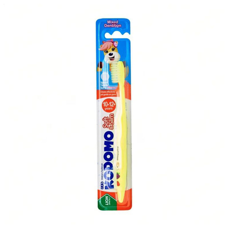 

Дитяча зубна щітка Kodomo Soft & Slim жовта, від 10 до 12 років, 1 шт