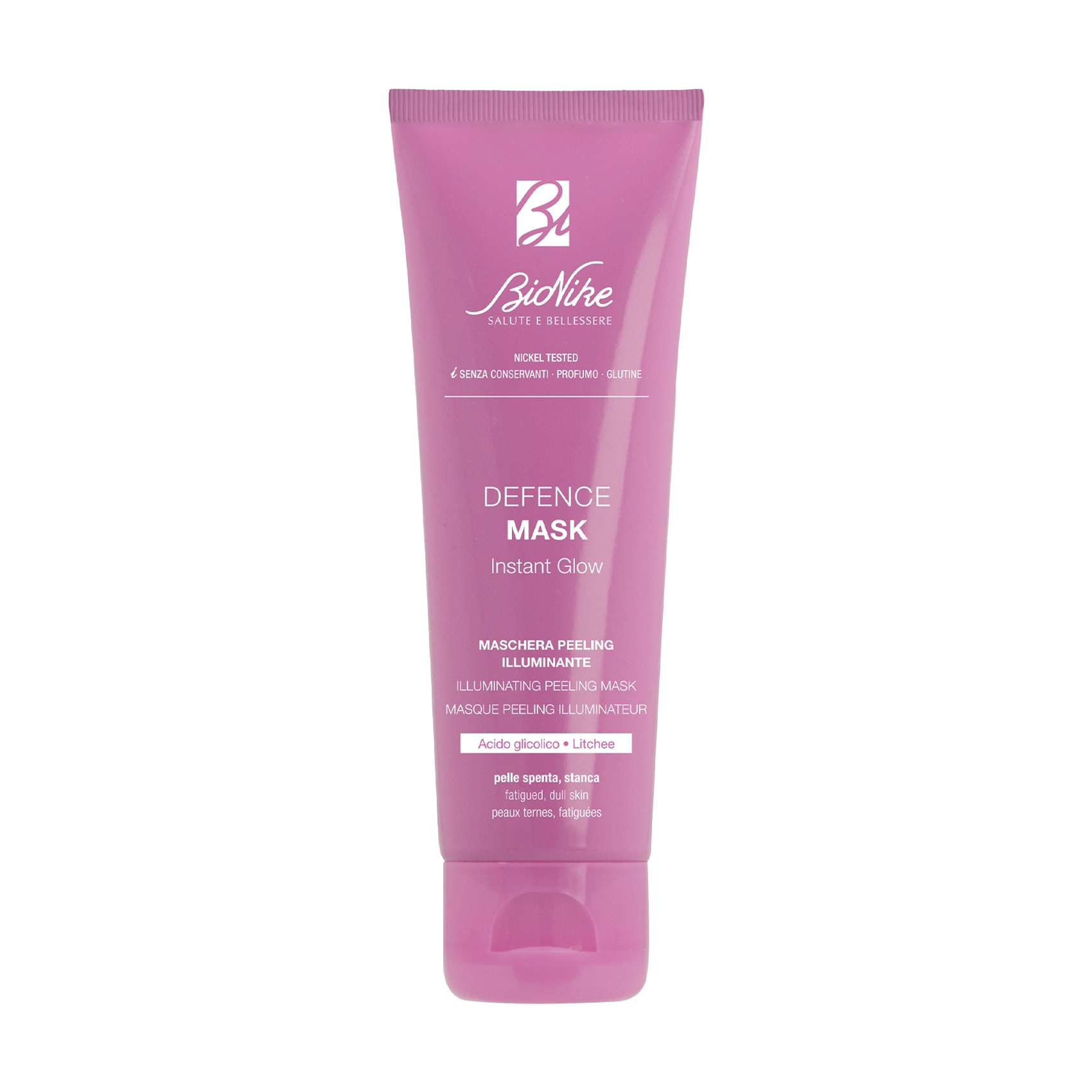 Уцінка! Освітлювальна маска для обличчя BioNike Defence Mask Instant Glow Illuminating Peeling Mask, 75 мл