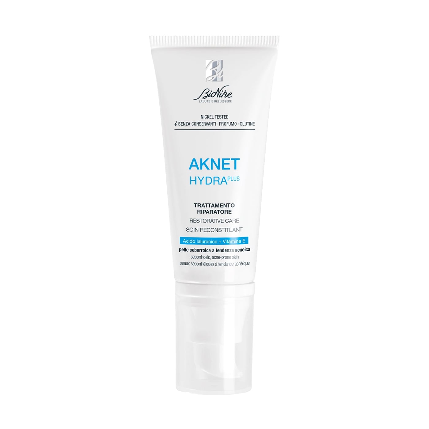 Відновлювальний крем для обличчя BioNike Aknet Hydra Plus Restorative Care для себорейної та схильної до акне шкіри, 40 мл
