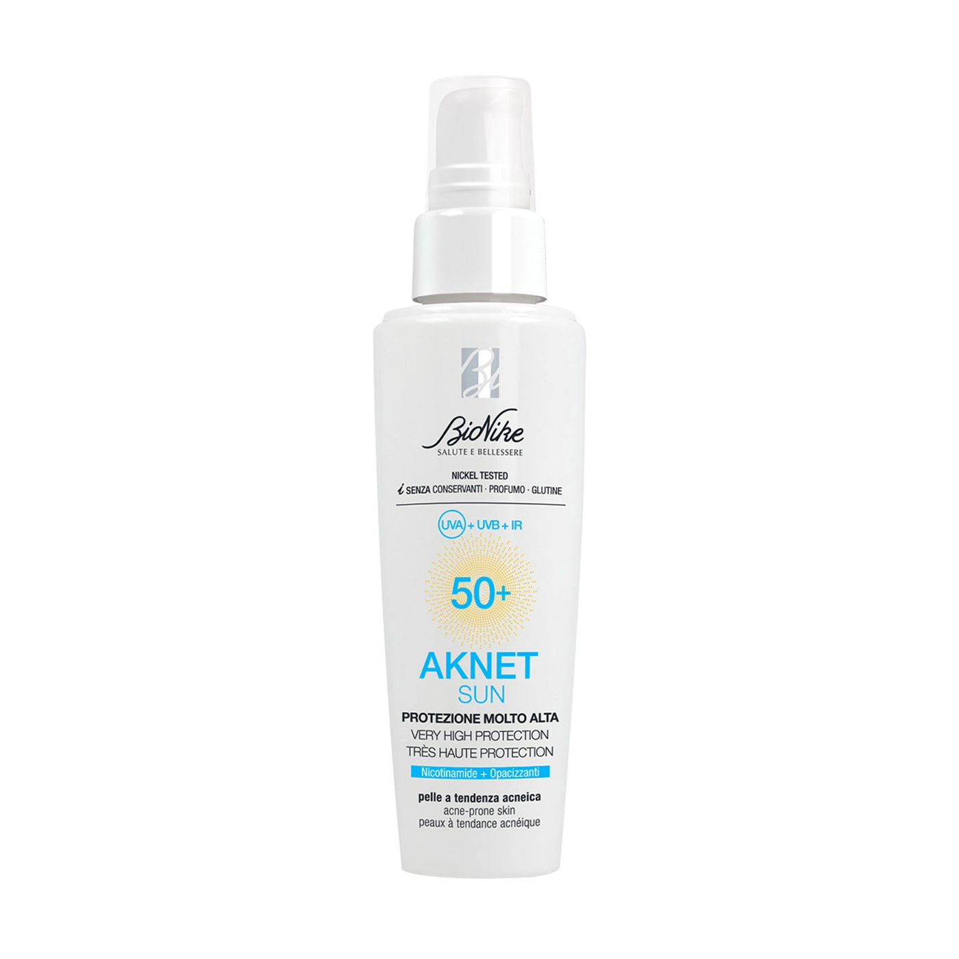 

Уцінка! Сонцезахисний крем для обличчя BioNike Aknet Sun High Protection, SPF 50+, для схильної до акне шкіри, 50 мл