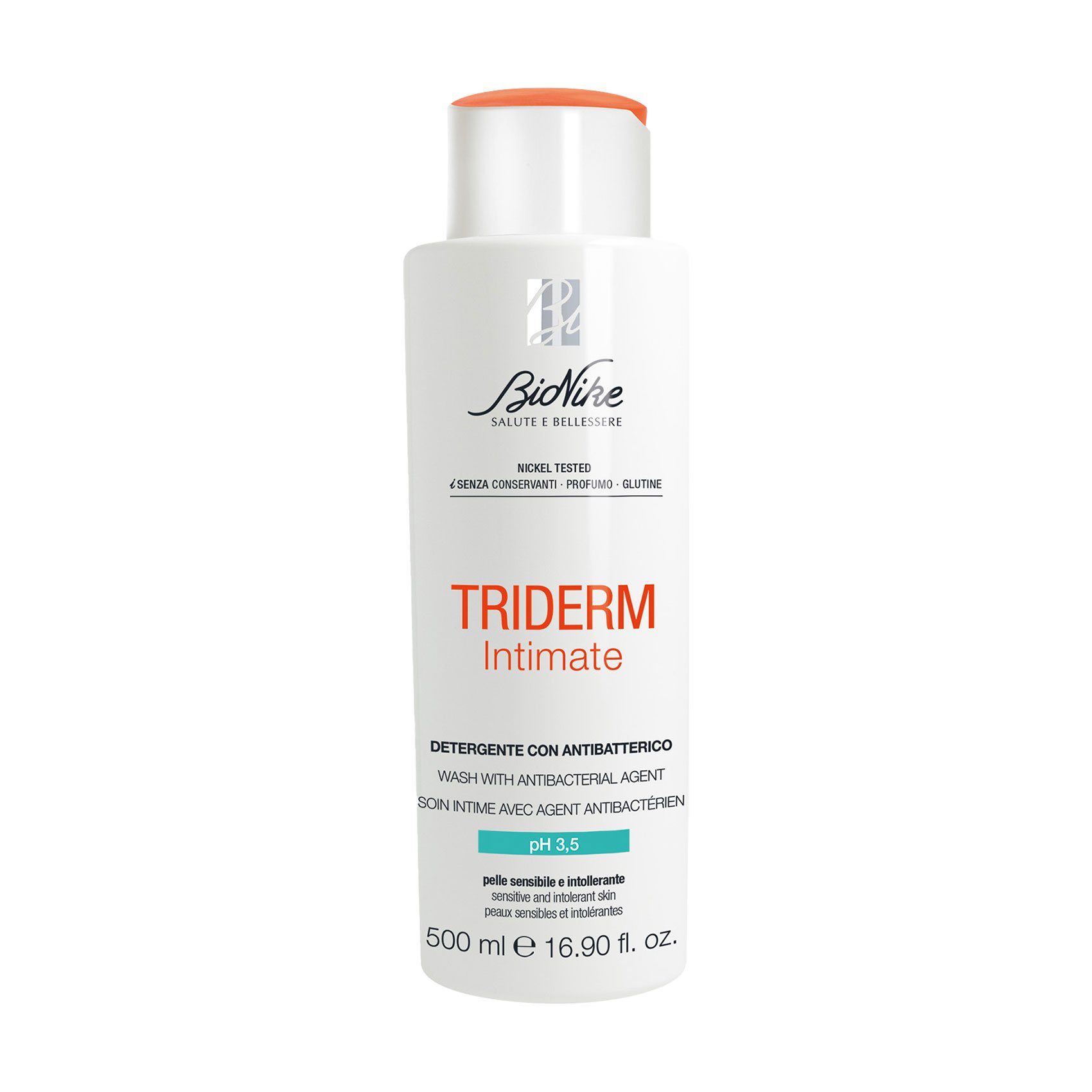 

Гель для інтимної гігієни BioNike Triderm Intimate Wash With Antibacterial Agent pH 3.5, 500 мл