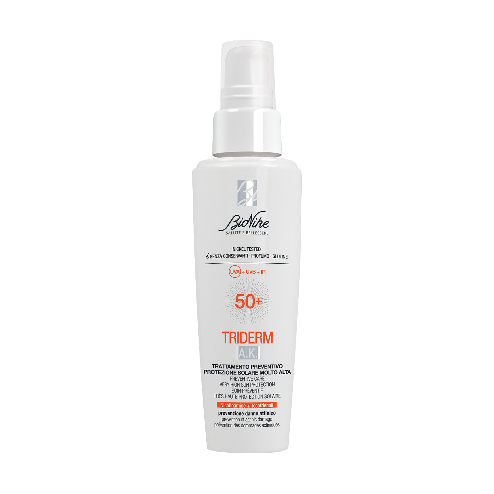 

Уцінка! Сонцезахисний крем для обличчя та тіла BioNike Triderm A.K. Preventive Care, SPF 50+, 50 мл