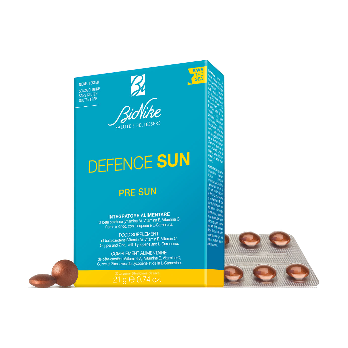 

Уцінка! Вітамінно-мінеральний комплекс BioNike Defence Sun Pre Sun, 30 таблеток