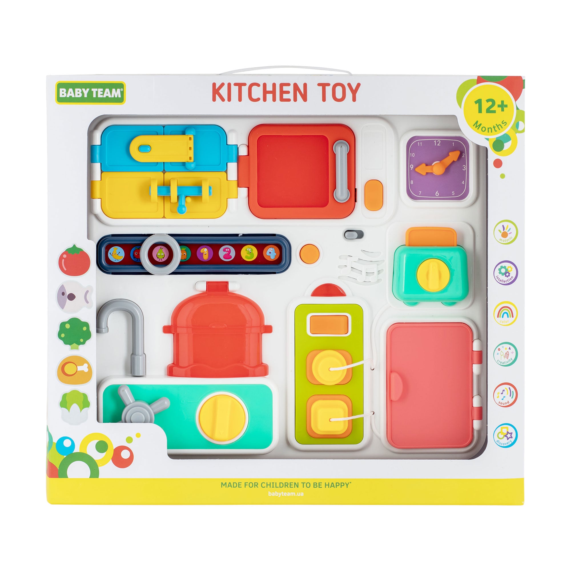 

Дитяча розвивальна іграшка Baby Team Кухня, від 1 року, 33*37*8 см (8670)