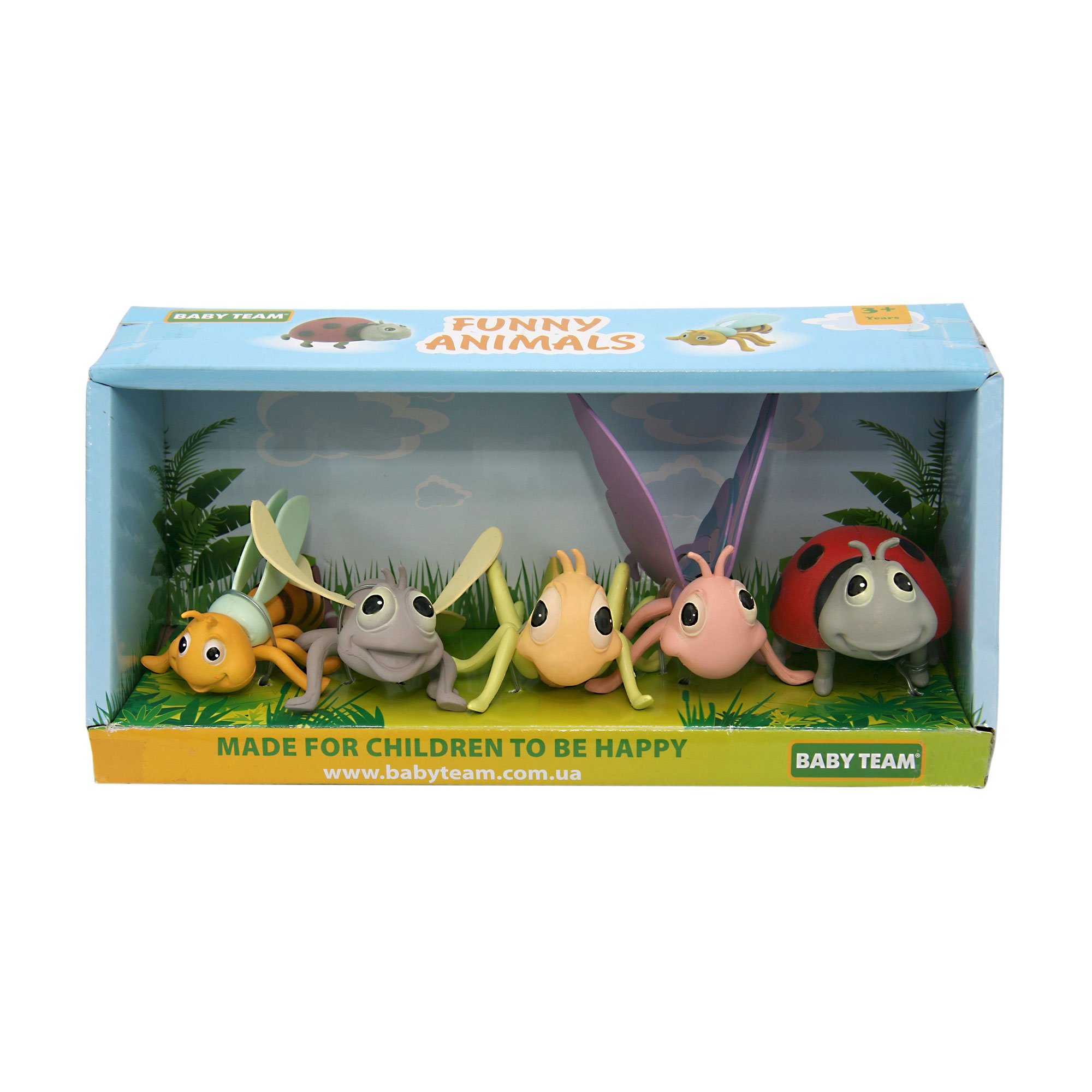 

Уцінка! Дитячий набір іграшок-фігурок Baby Team Комахи, від 3 років, 12*28.5*11 см, 5 шт (8834)