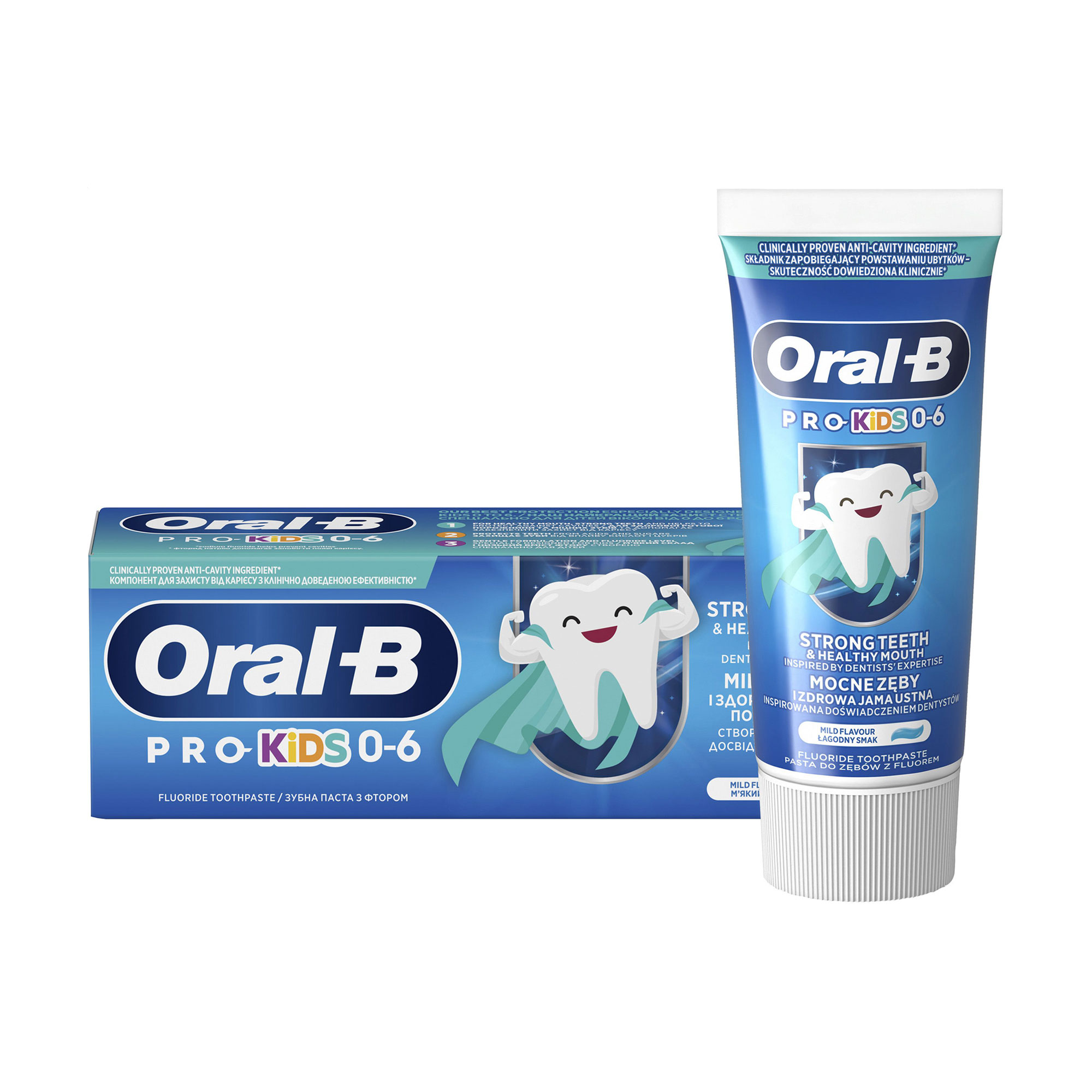 

Дитяча зубна паста Oral-B Pro Kids Ніжний смак з 6 місяців, 50 мл