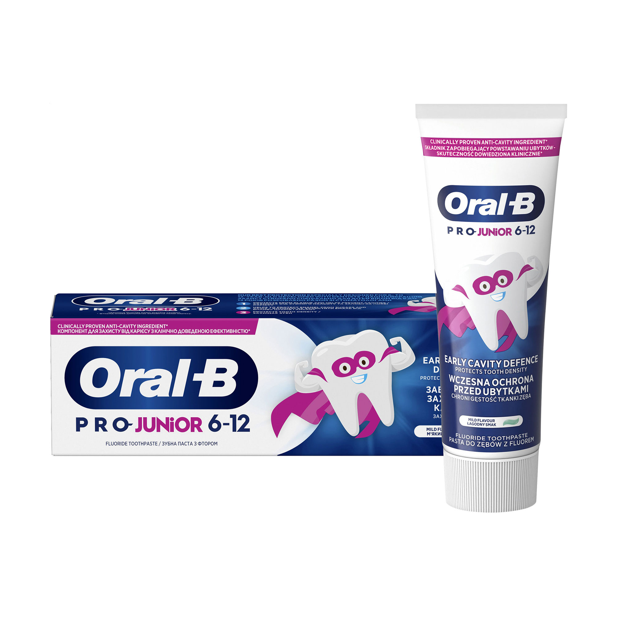 

Уцінка! Дитяча зубна паста Oral-B Pro Junior Ніжний смак, від 6 років, 75 мл