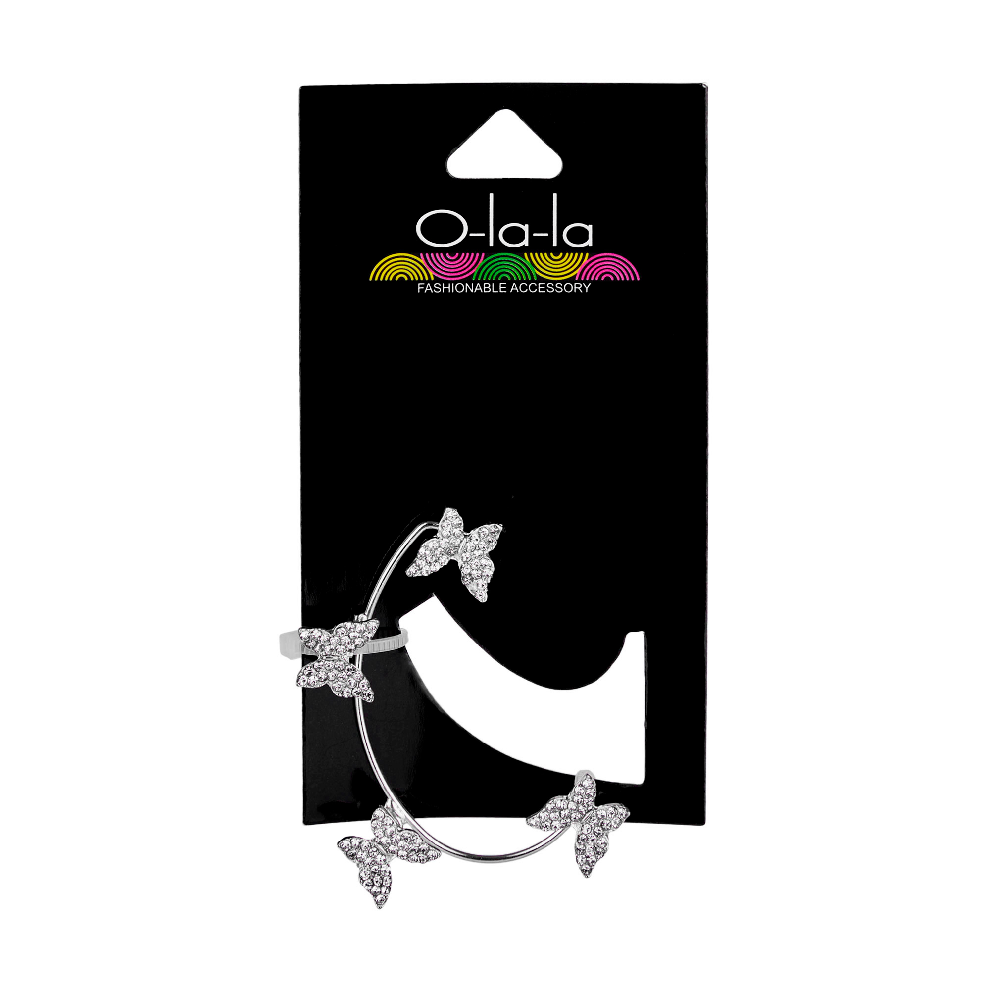 

Сережка O-la-la колір срібло, 1 шт (23H757)