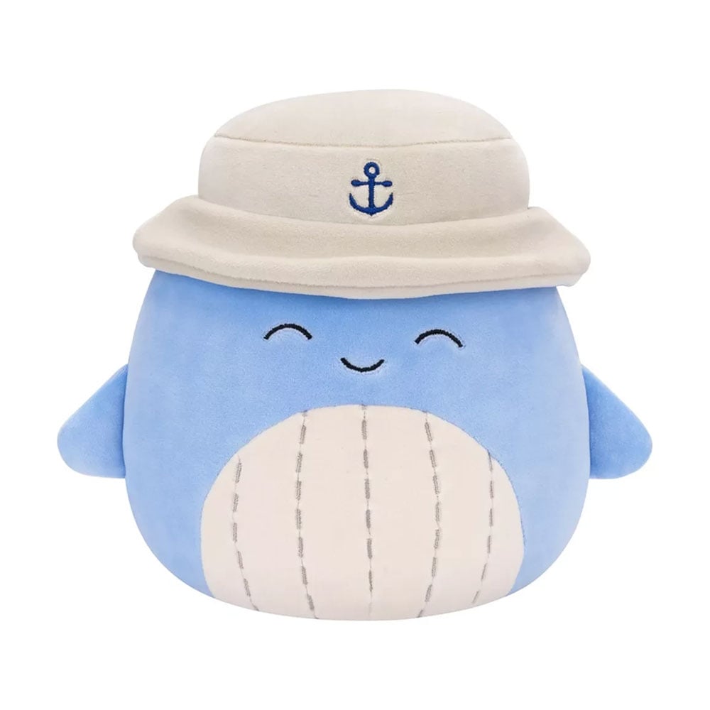 

М'яка іграшка Squishmallows Синій кит Самір у панамі, від 3 років, 19 см (SQCR06593)
