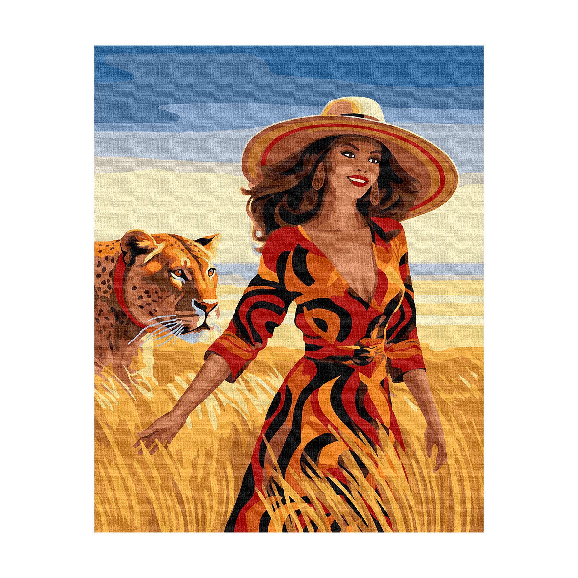 

Уцінка! Картина за номерами Ideyka Прогулянка у полі, 40*50 см (KHO8340)