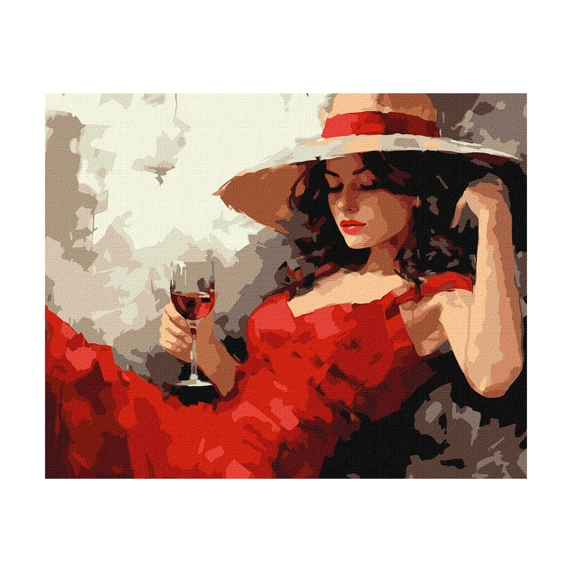 

Картина за номерами Ideyka Дівчина в капелюсі, 40*50 см (KHO8358)