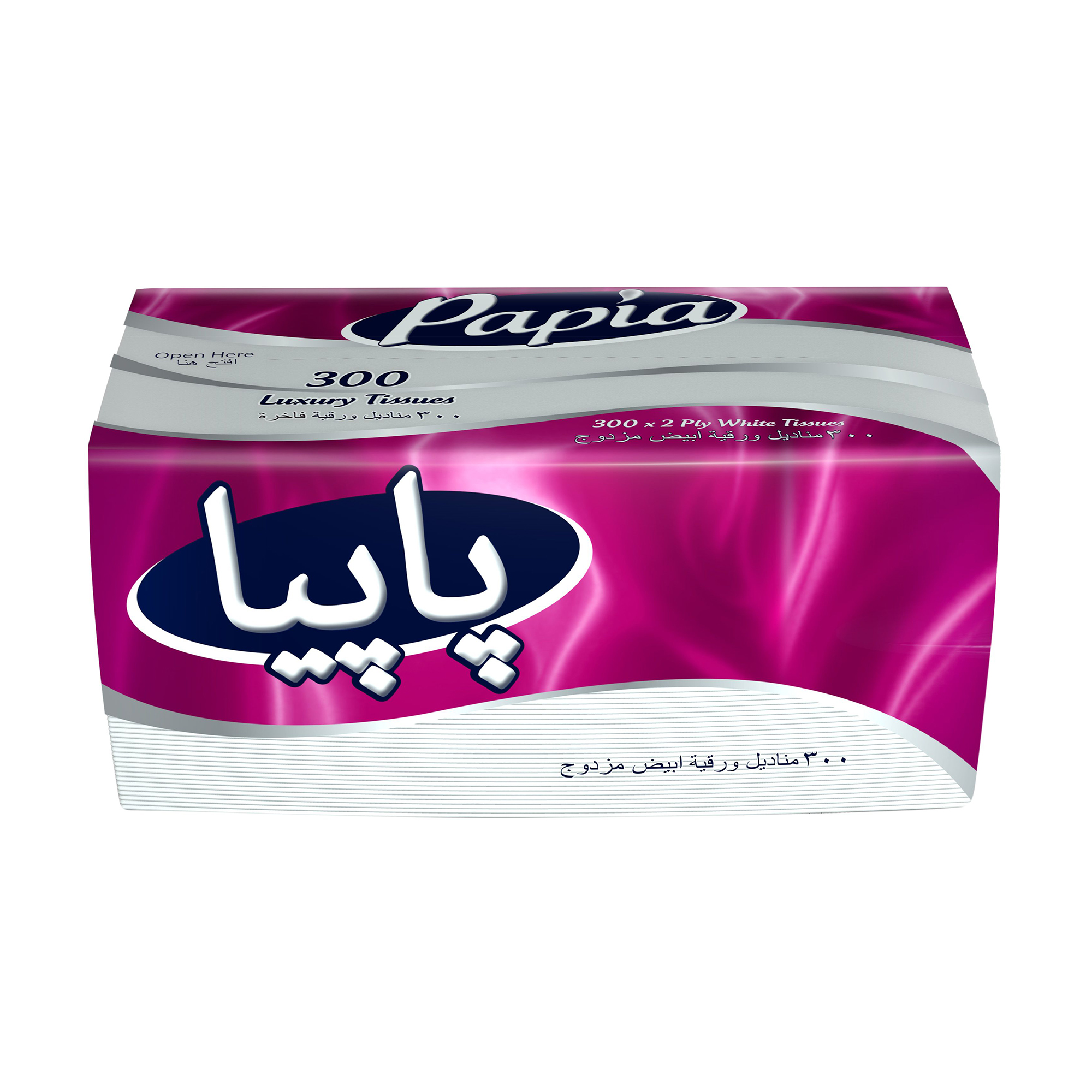 

Косметичні серветки Papia 2-шарові, 300 шт