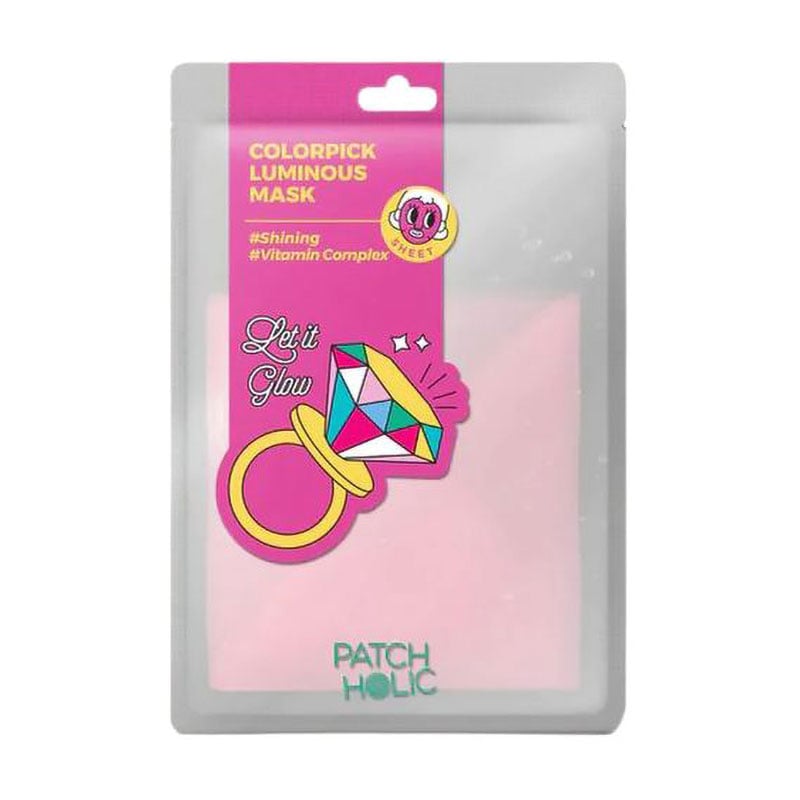 Уцінка! Освітлювальна тканинна маска для обличчя Patch Holic Colorpick Luminous Mask, 20 мл
