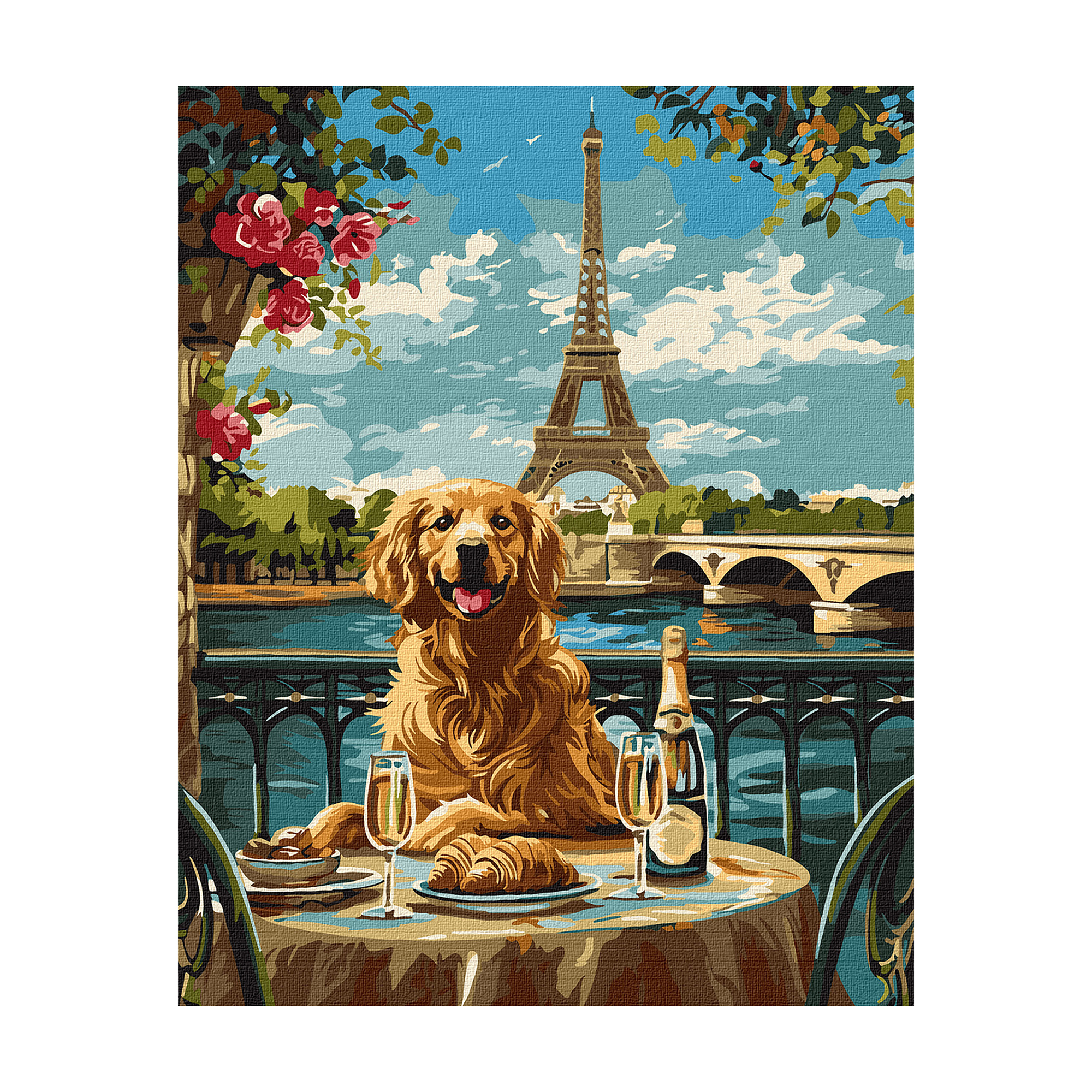 

Картина за номерами Ideyka Ретривер у Парижі, 40*50 см (KHO6627)
